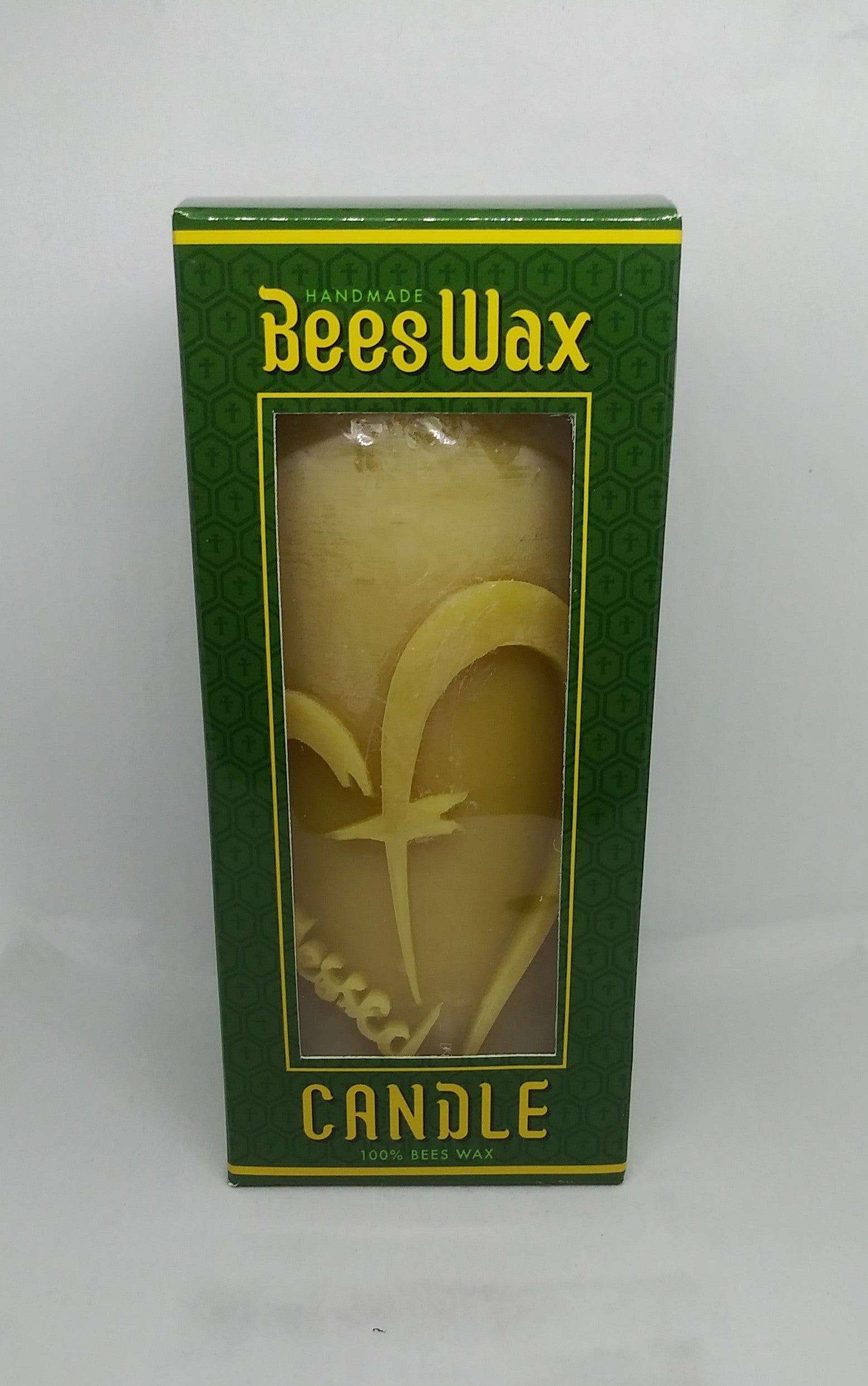 Handmade 100% Beeswax Candle Blessed Heart