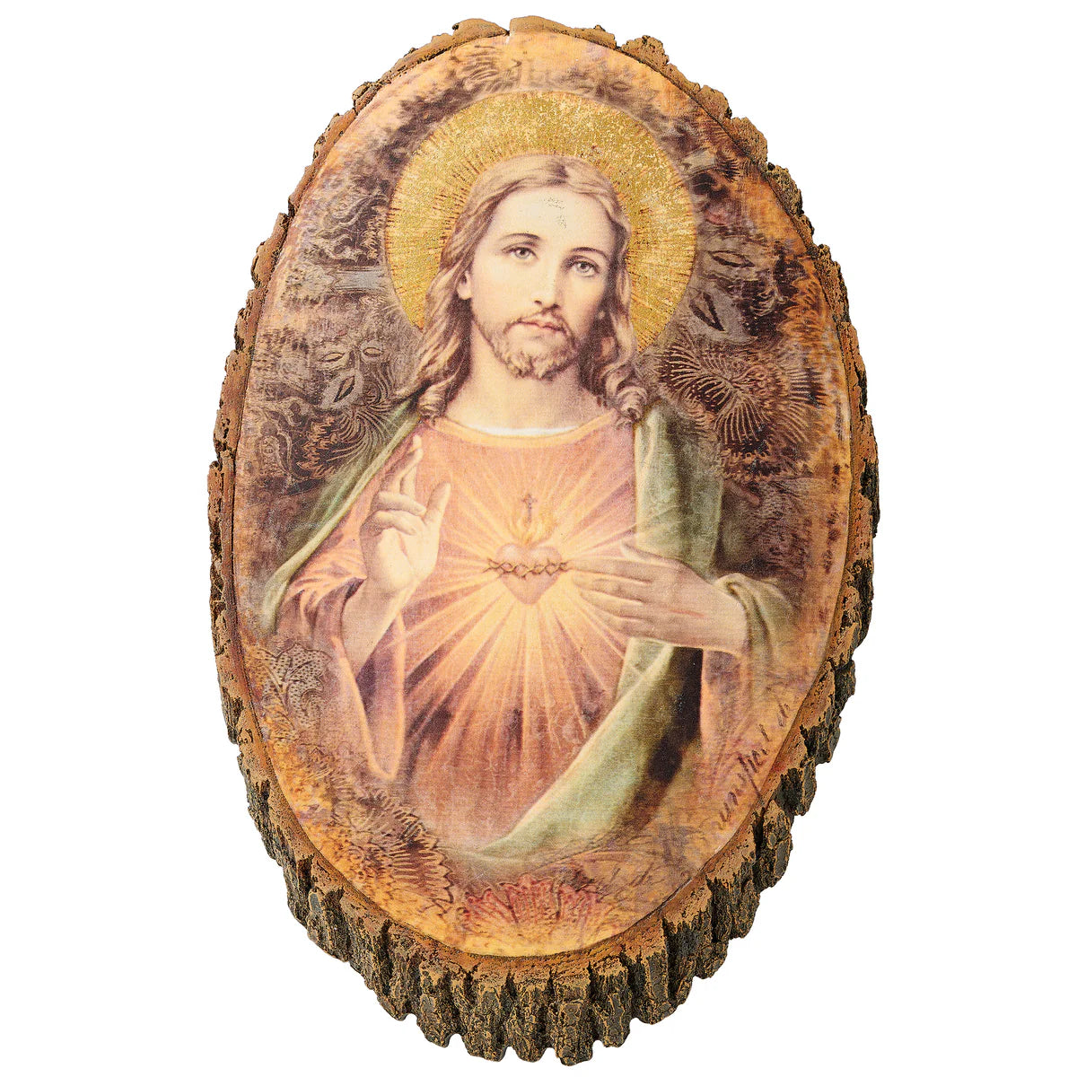 Sacred Heart Oval Wall Plaque