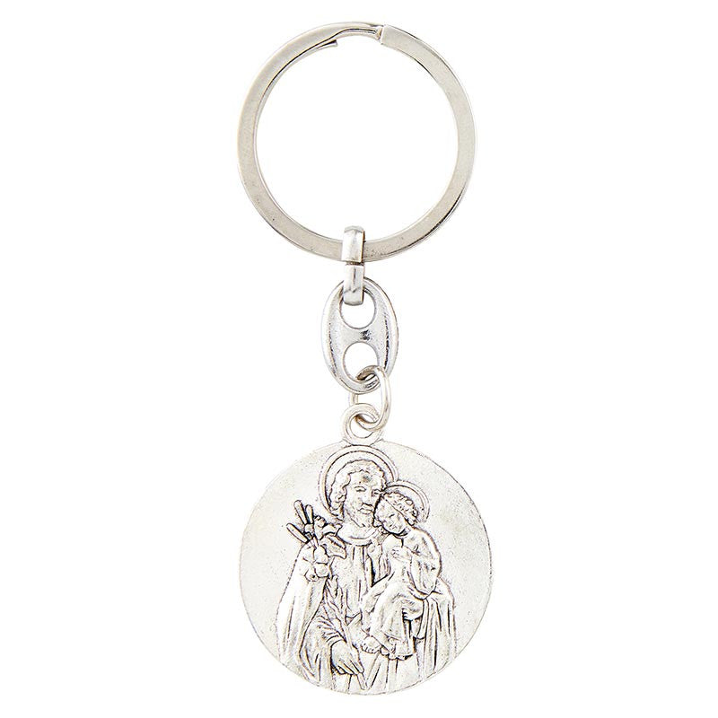 St. Joseph and Child Medal Key Chain