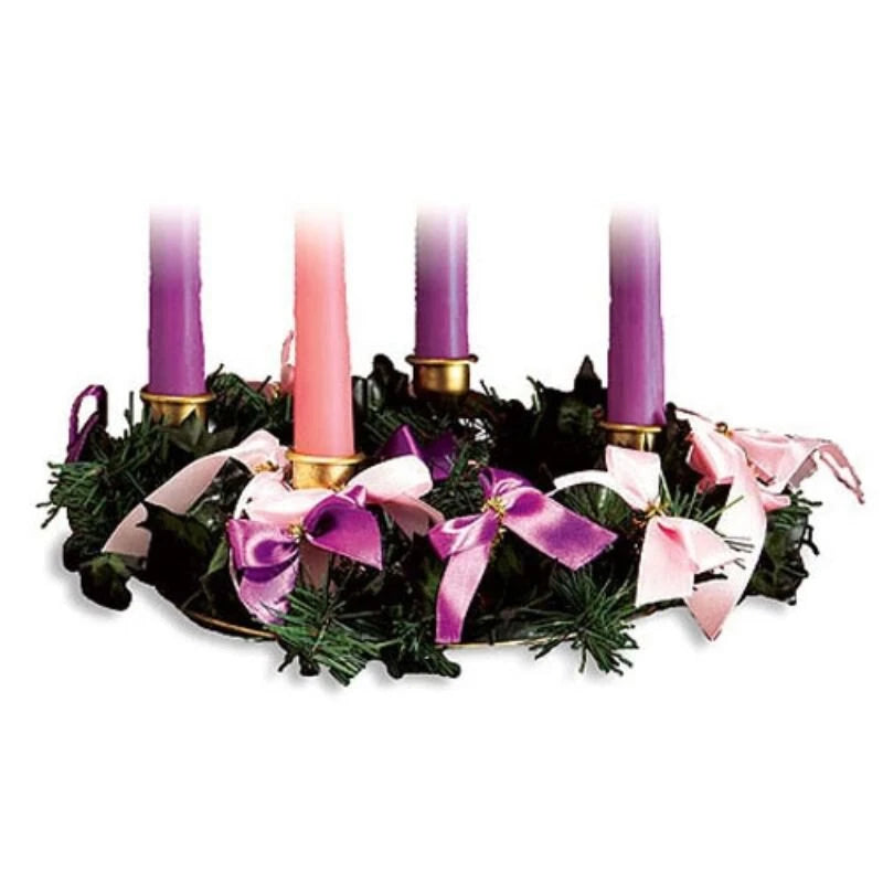 Advent Wreath With Ribbon