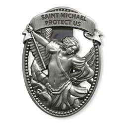 St. Michael Oval Visor Clip