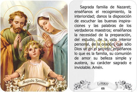 Sagrado Familia Estampa Chica