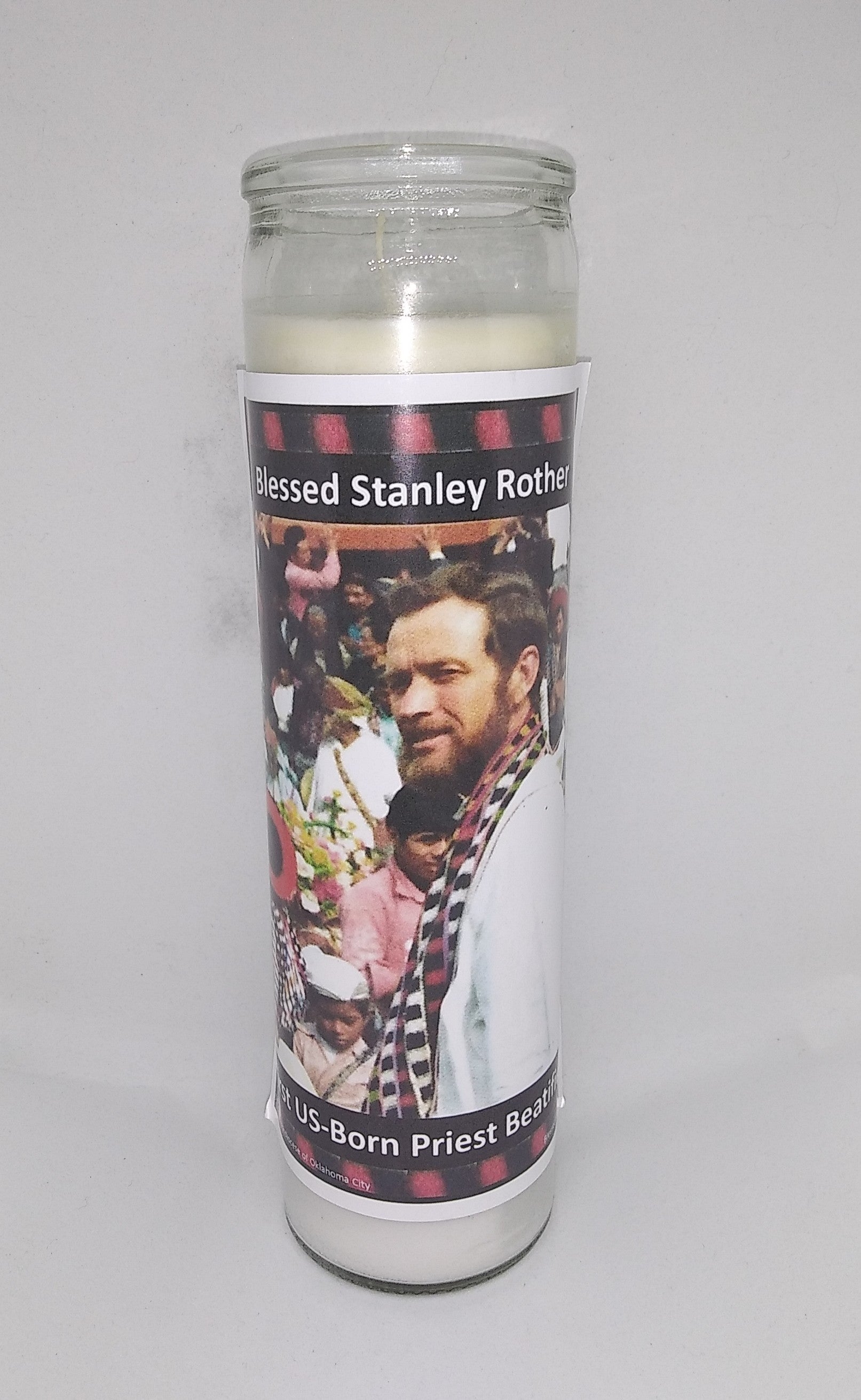 Blessed Stanley Rother Offering Candle 8"
