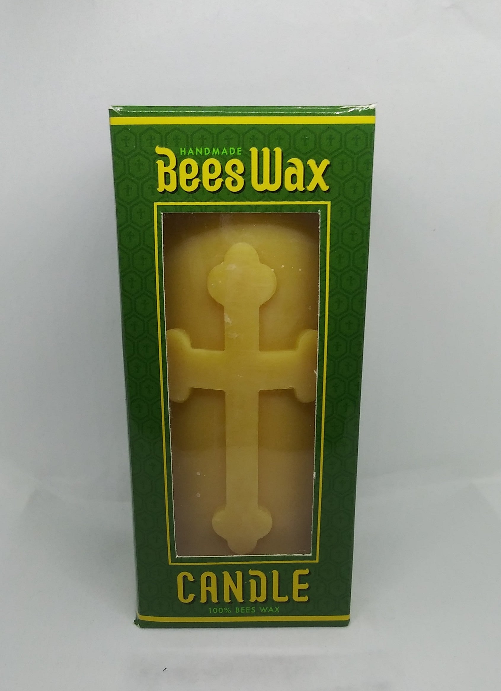 Handmade 100% Beeswax Cross Budded
