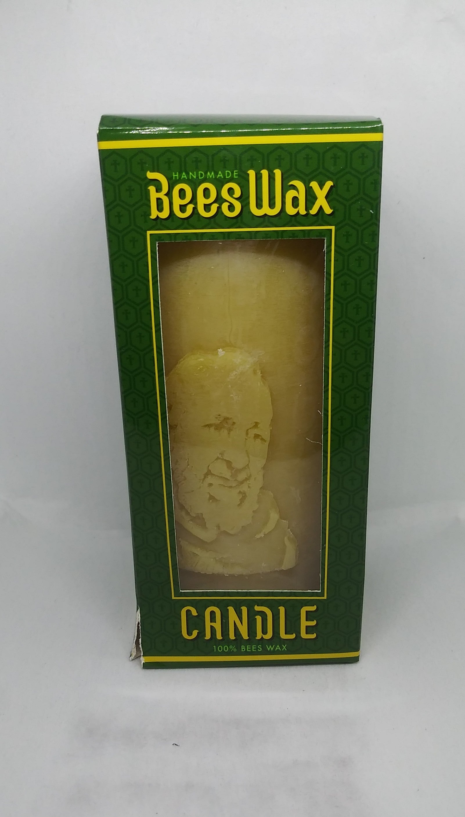 Handmade 100% Beeswax Candle Padre Pio