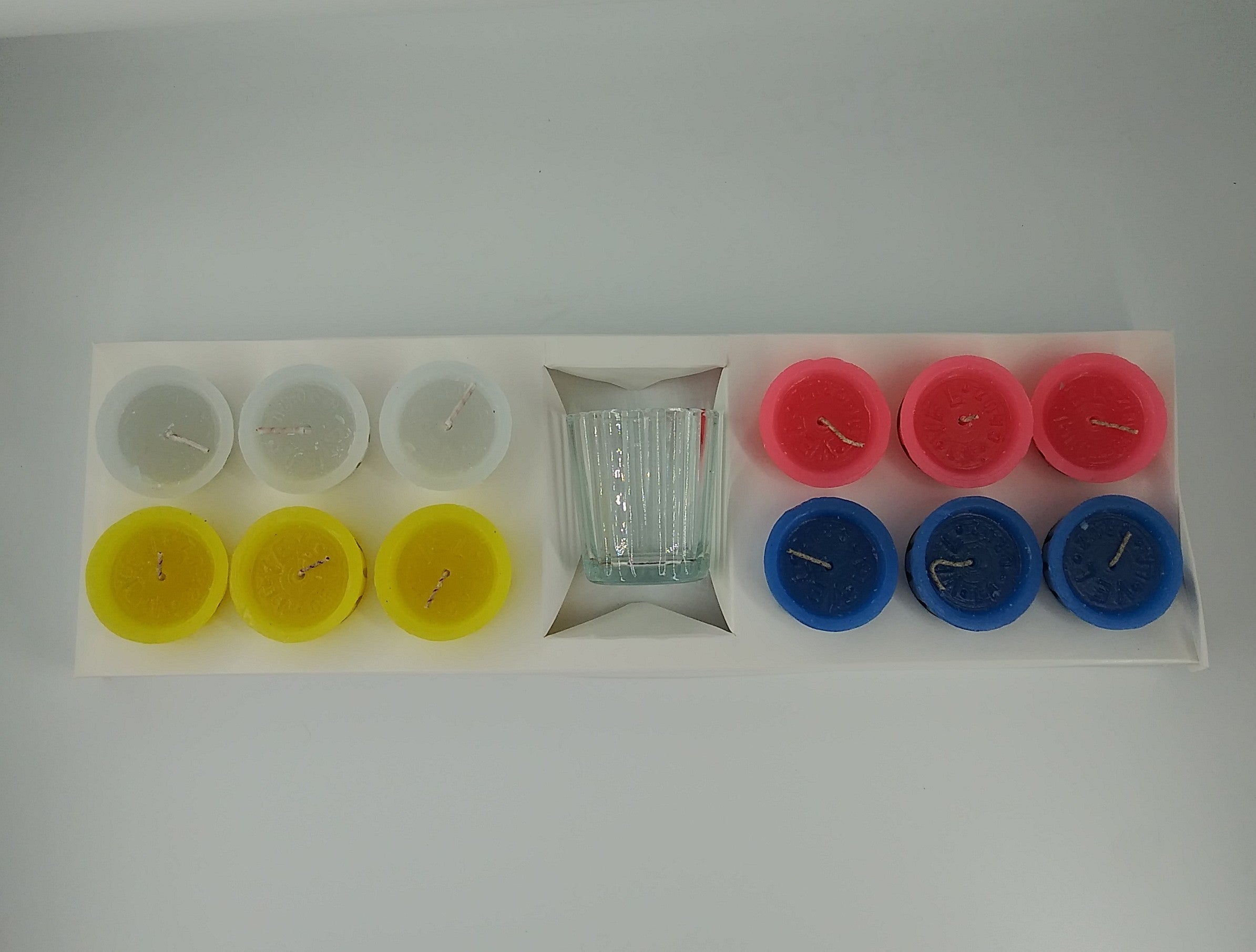 12 VELAS DEVOCIONALES DE COLORES