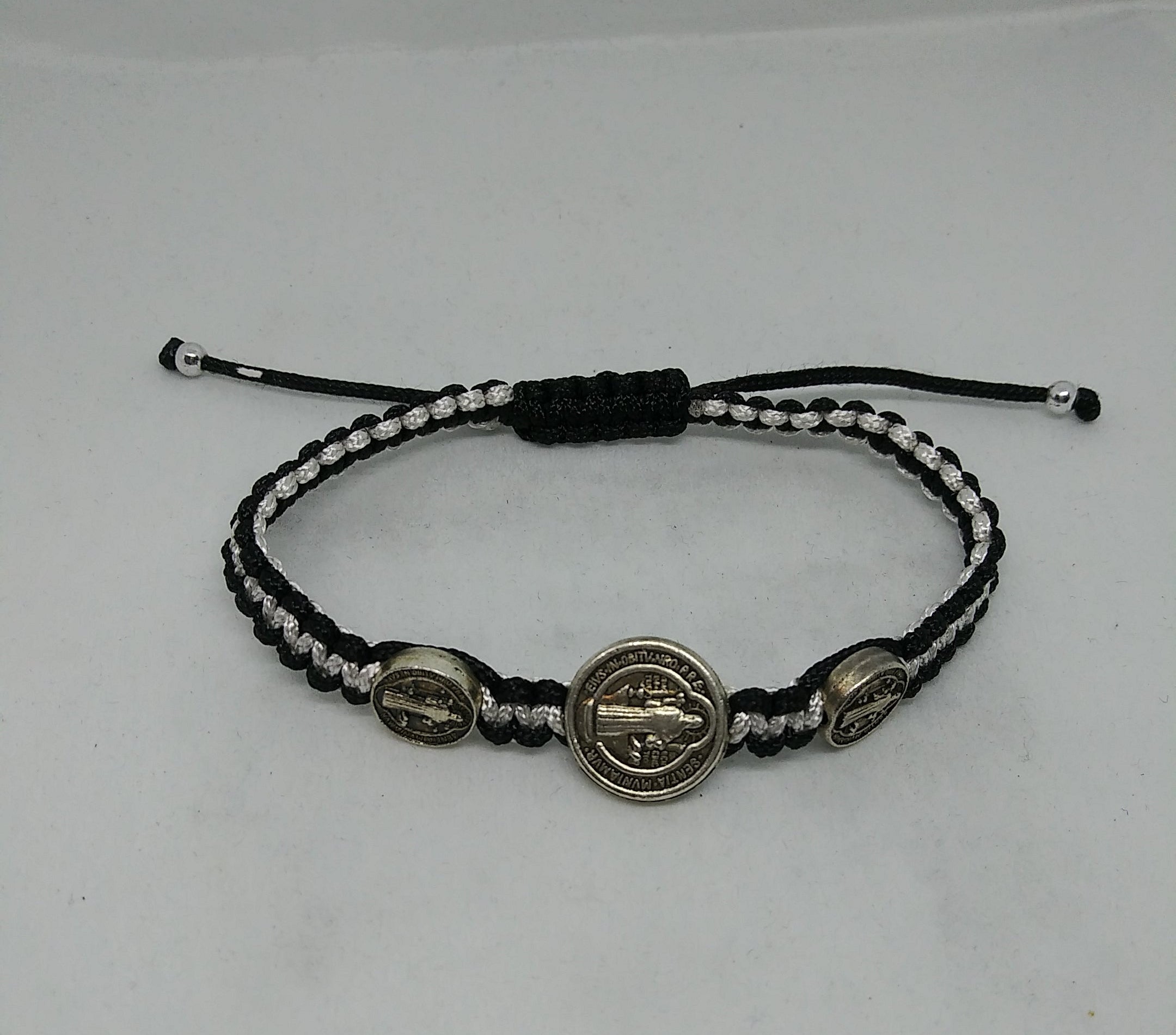 ST.BENEDICT 3 MEDAL ADJUSTABLE BRACELET