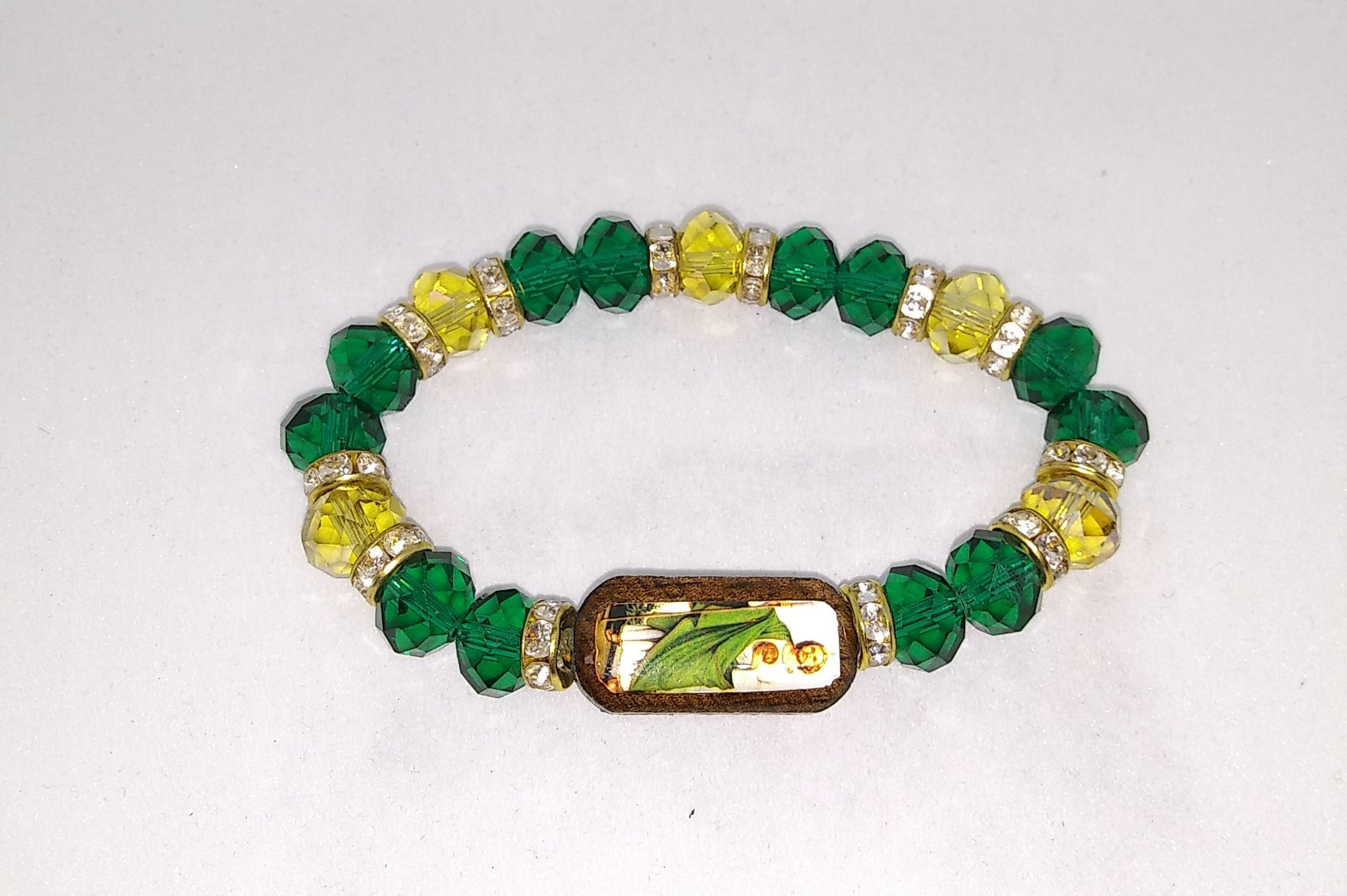 St.Jude Crystal Bead Stretch Bracelet