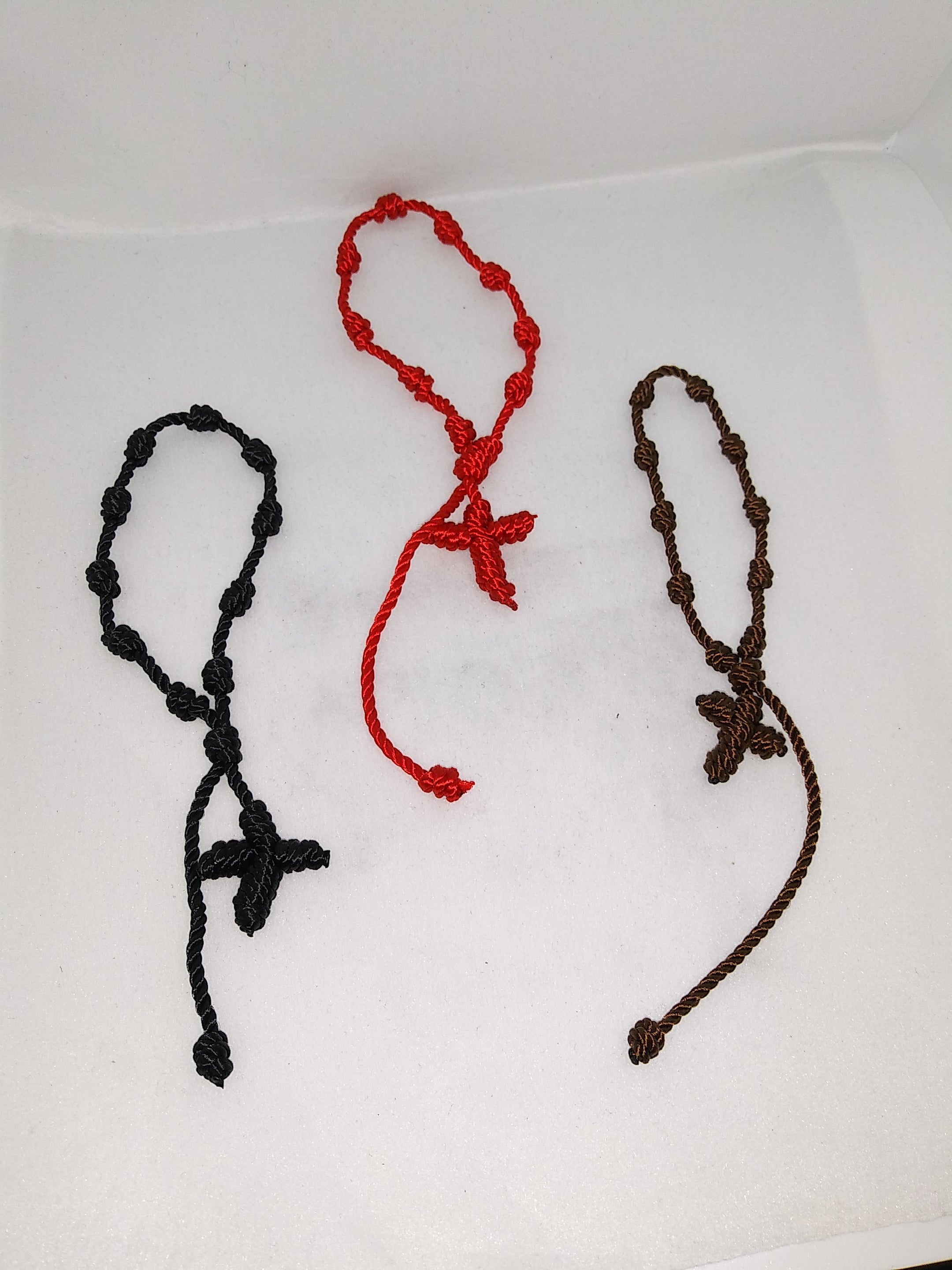 KNOTTED ROSARY ADJUSTABLE BRACELETS