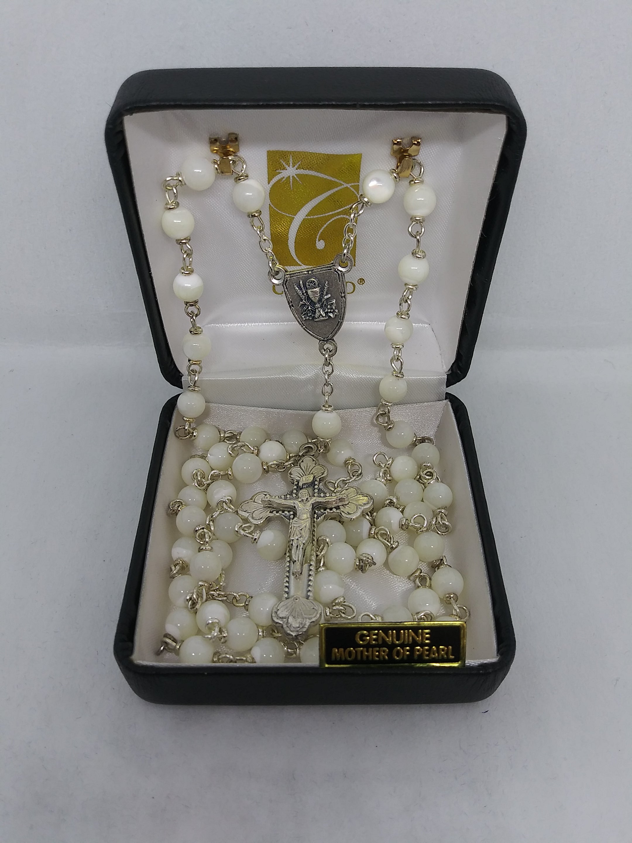 First Communion Rosary Mother Of Pearl
