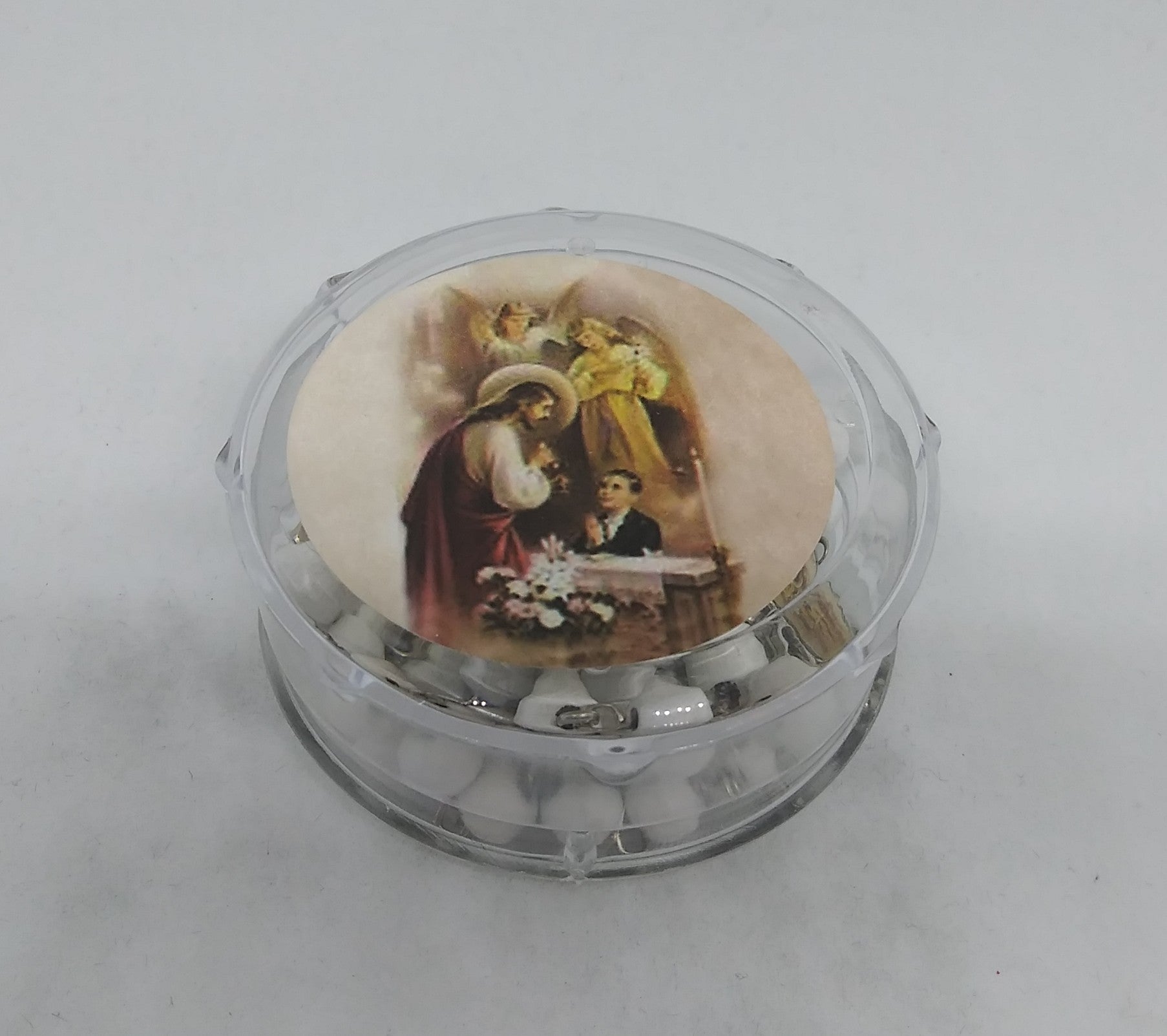 Rosario Primera Comunion Niño Blanco