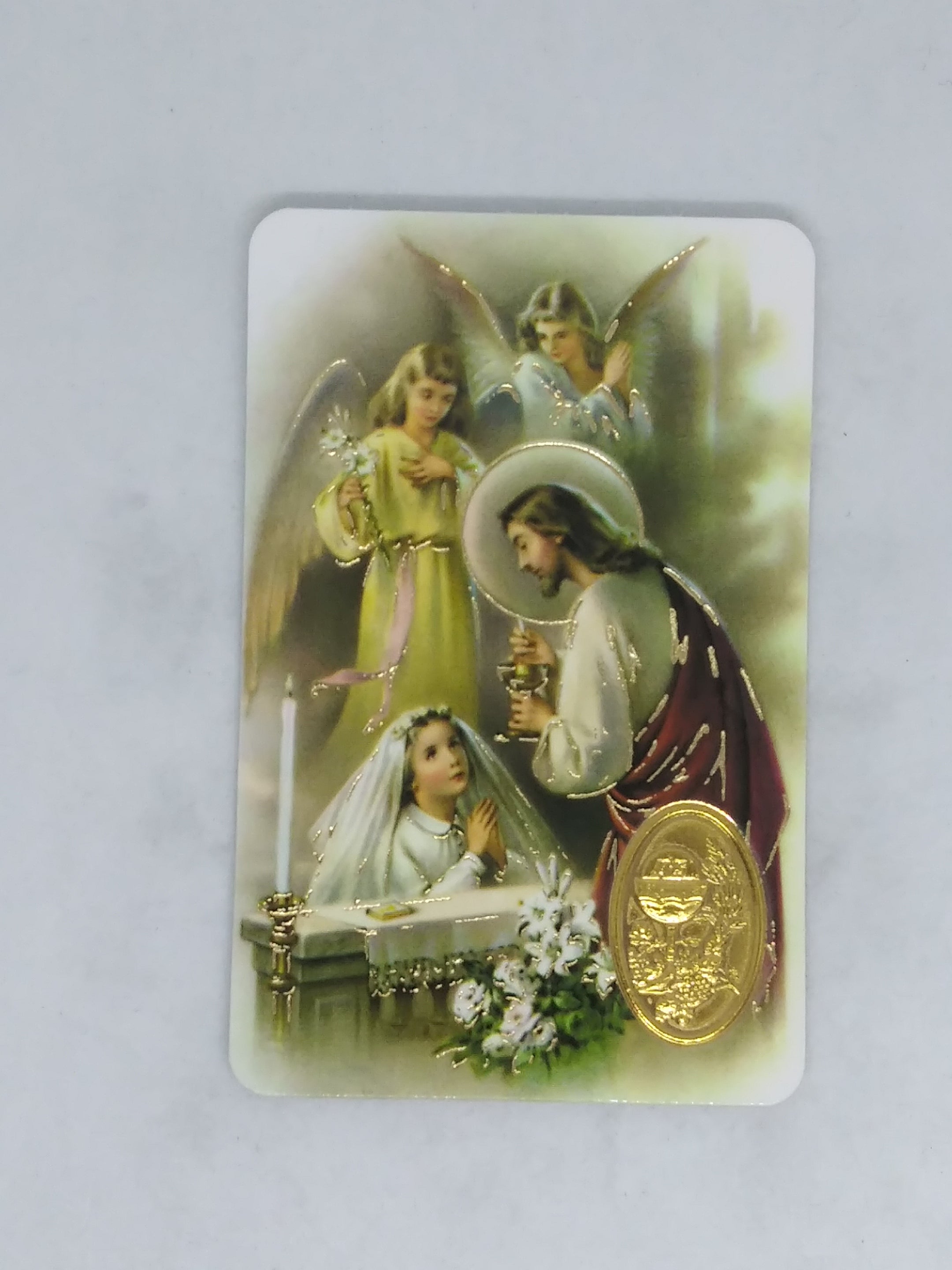 Holy Card Communion Prayer Girl