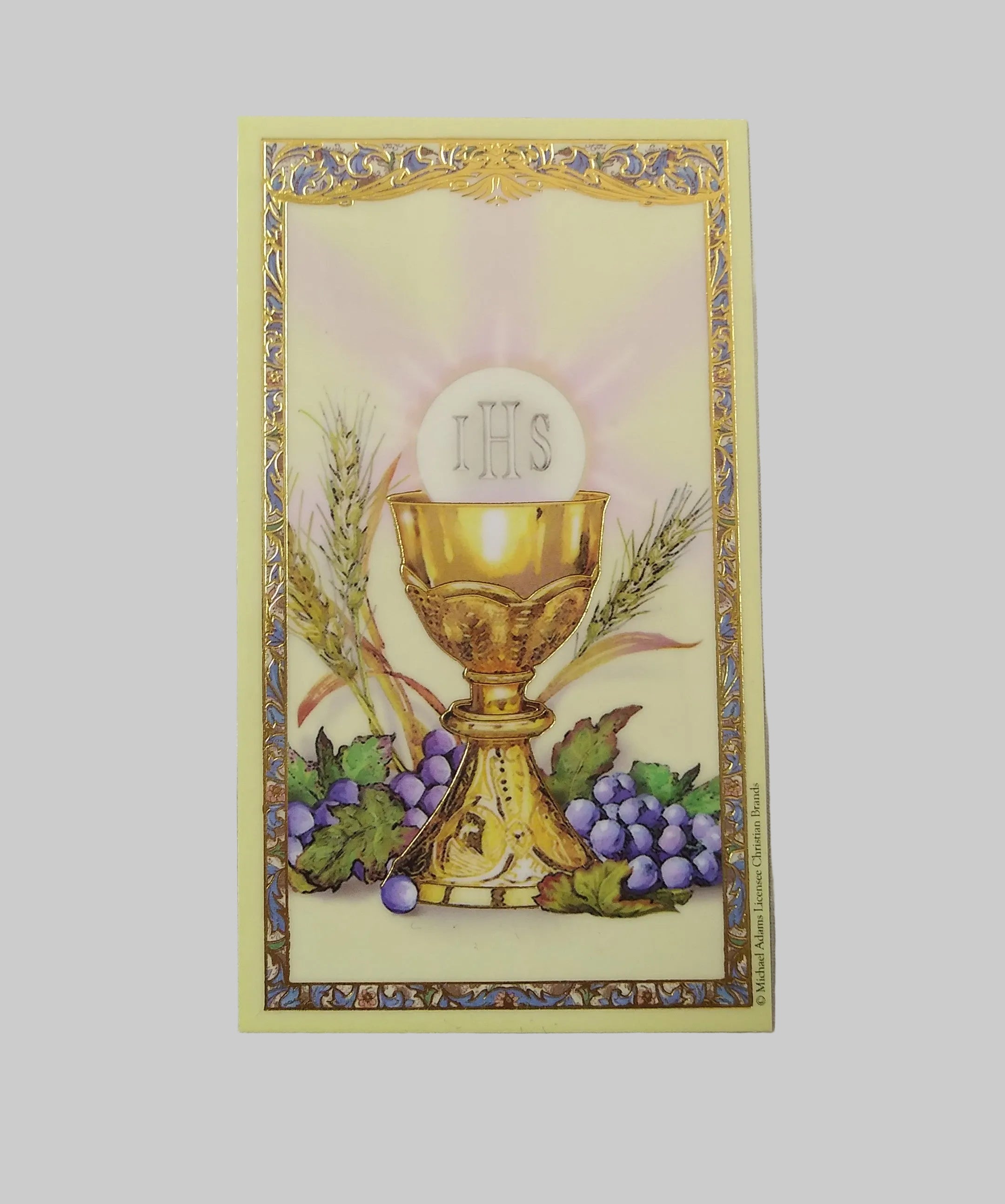 My First Holy Communion Holy Card