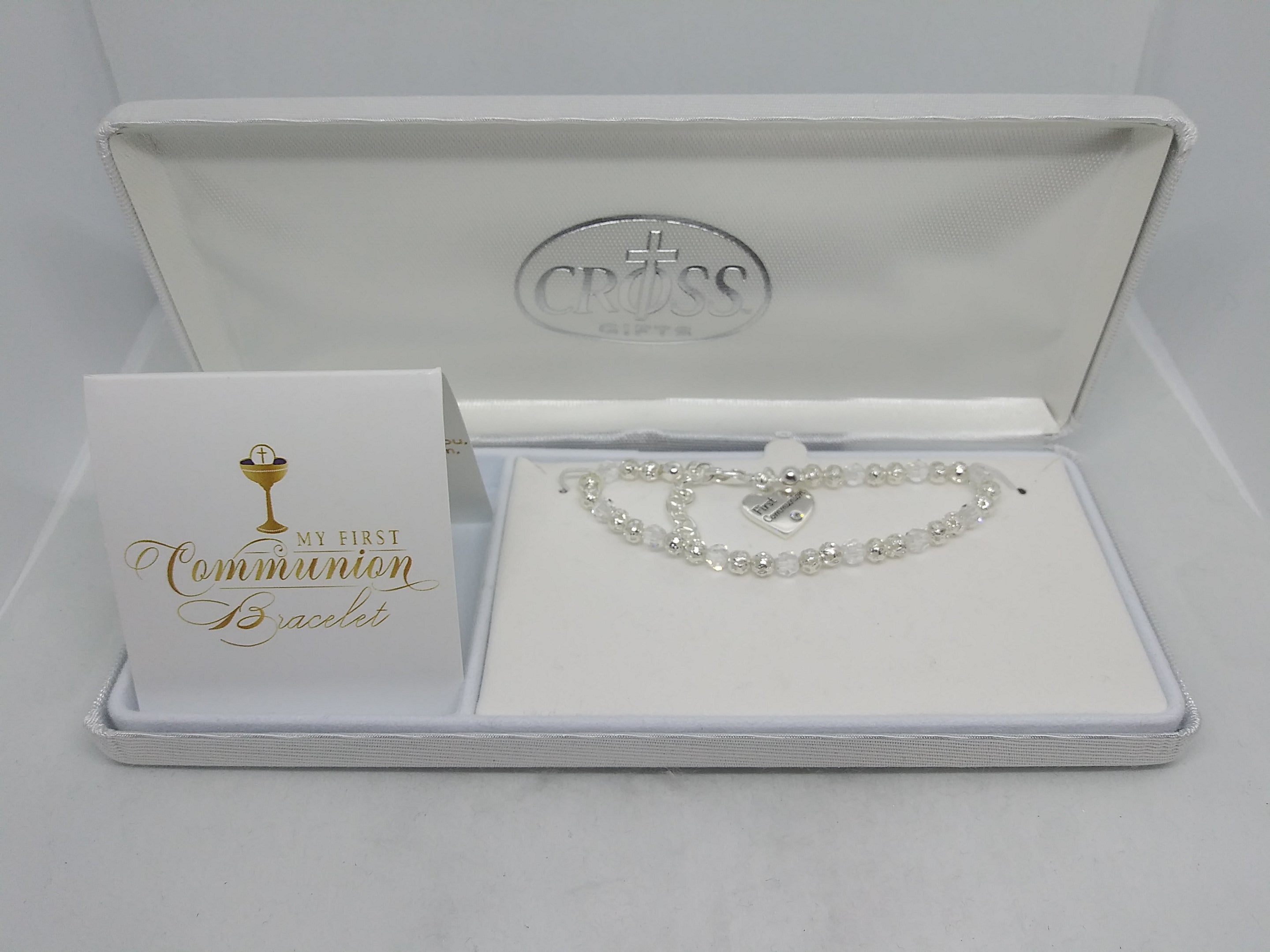 First Communion Heart Bracelet