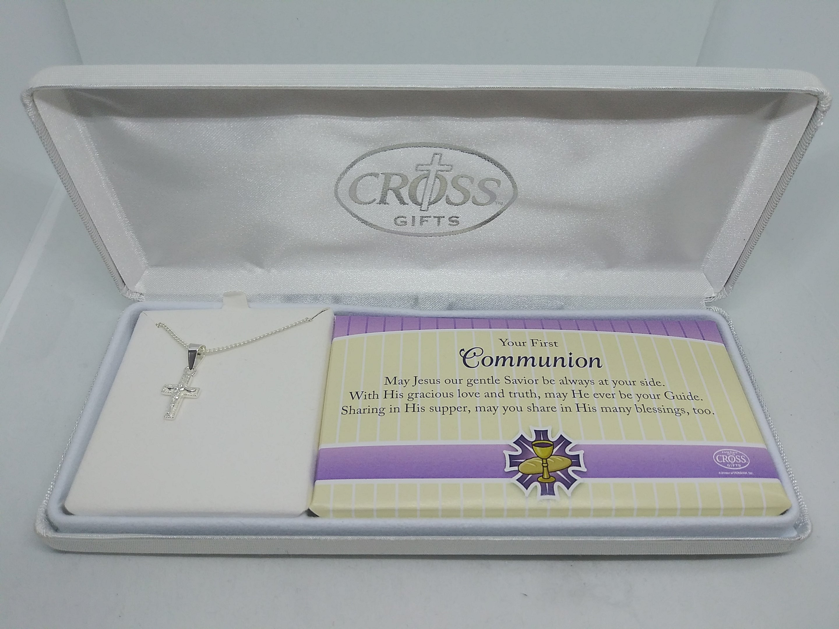 First Communion Small Crucifix Necklace