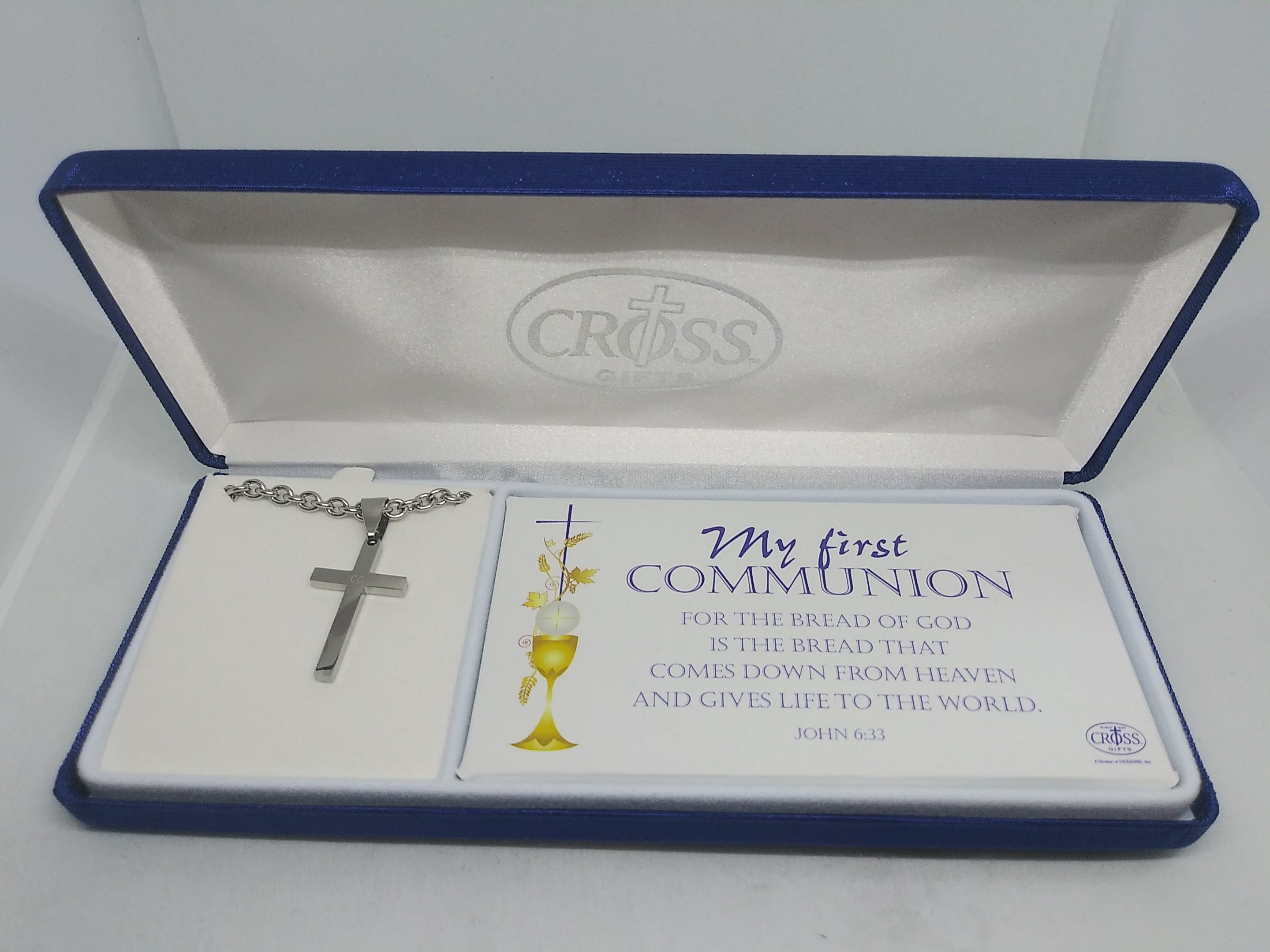 First Communion Necklace Cross