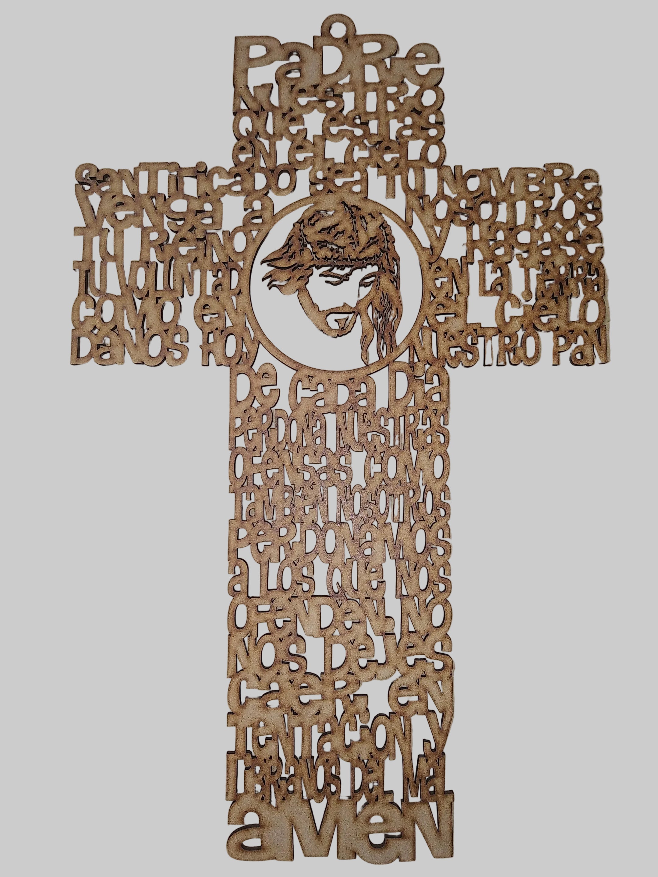 Padre Nuestro Crucifijo De Madera