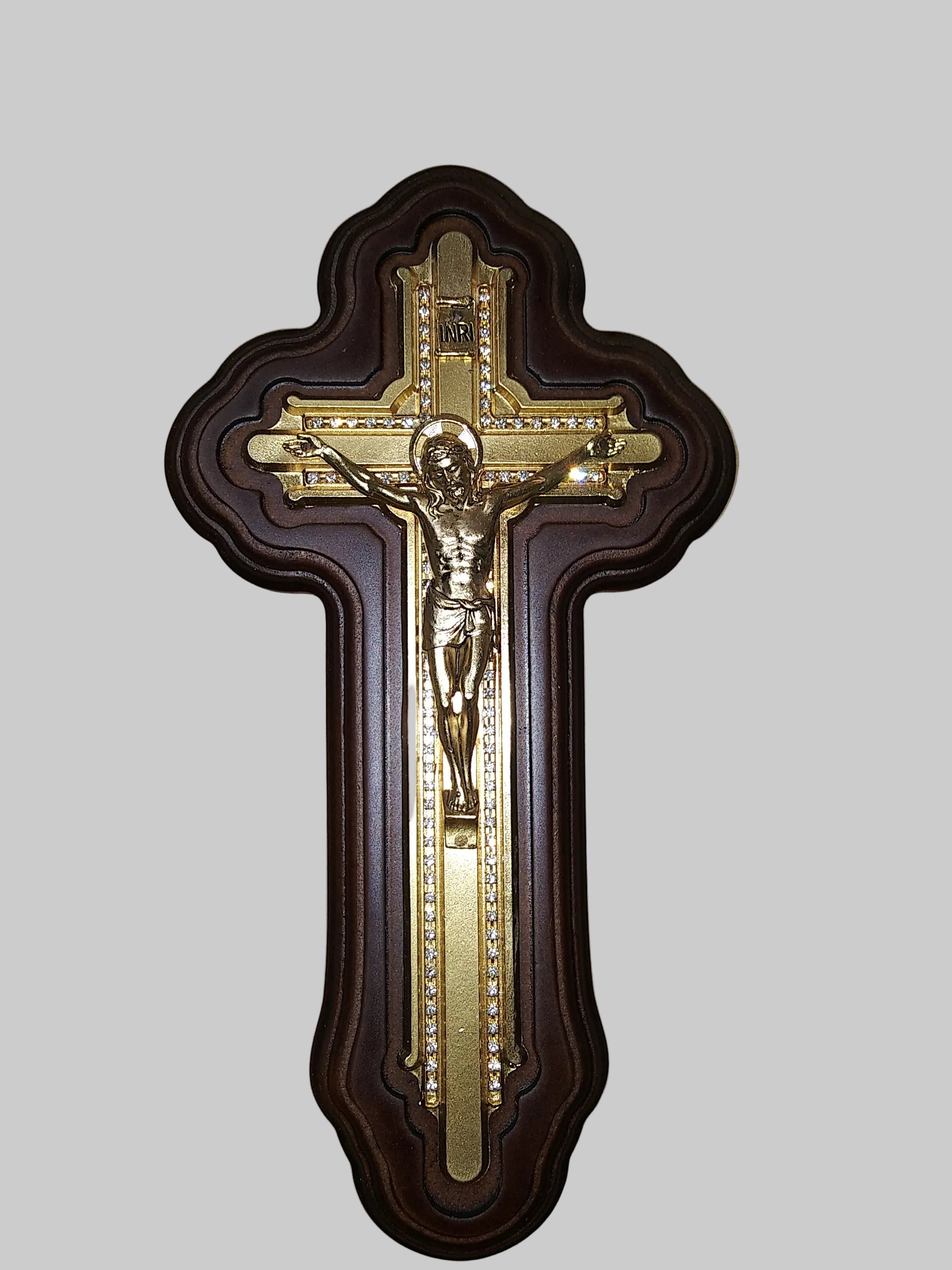 Crucifijo Baño De Oro