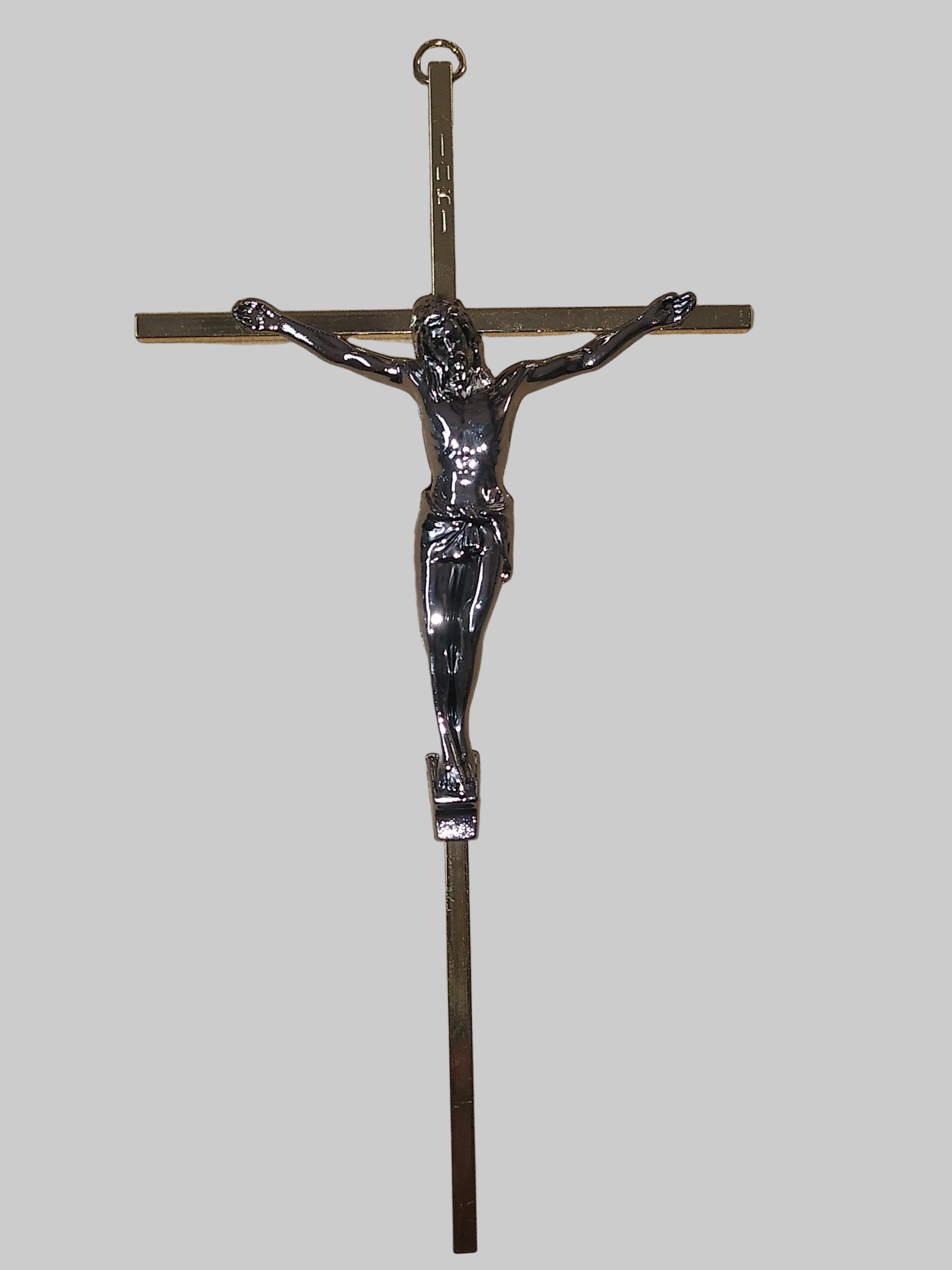 Crucifjo Doroado y Plateado