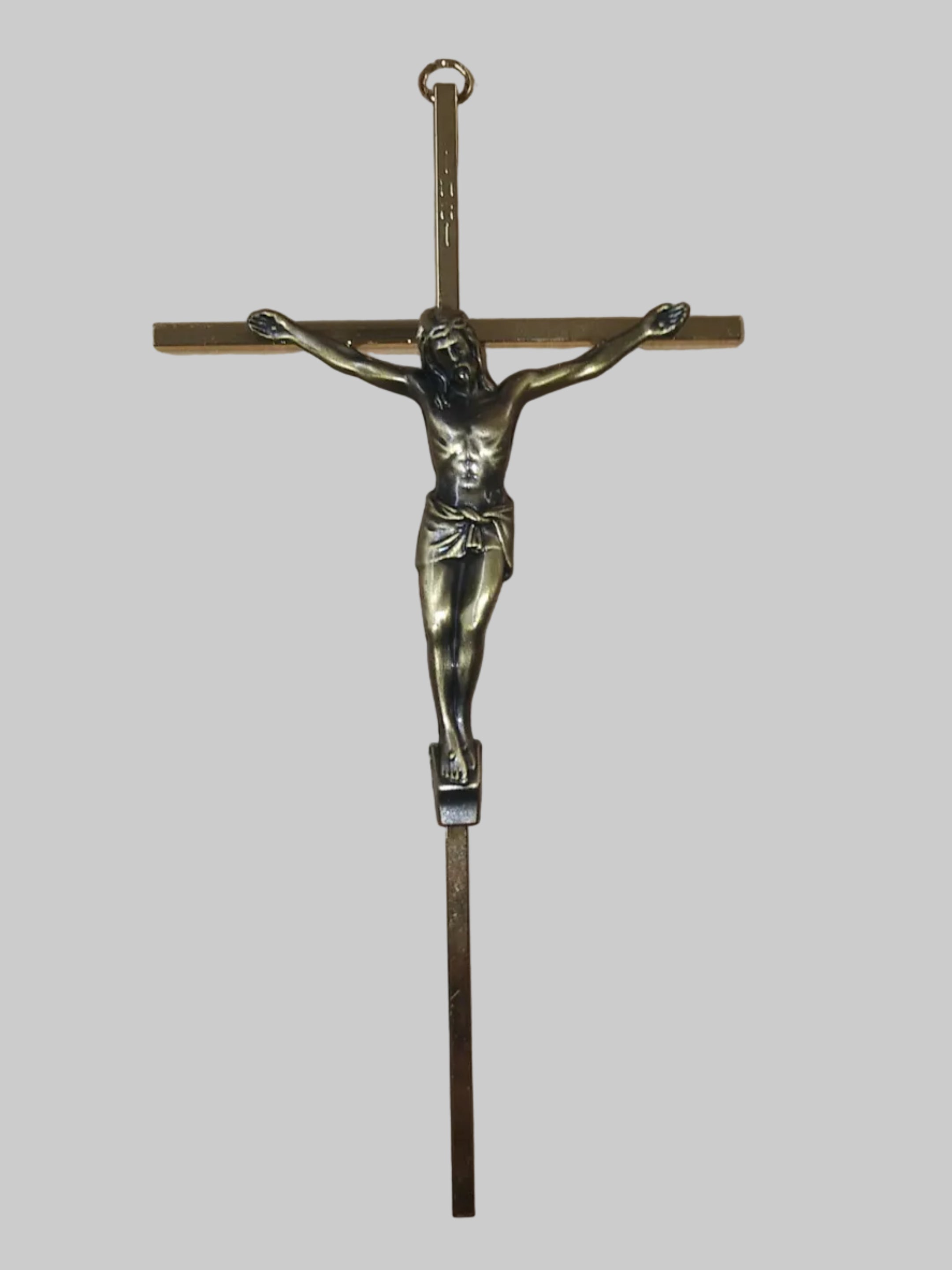 Crucifijo Dorado Y Bronzeado