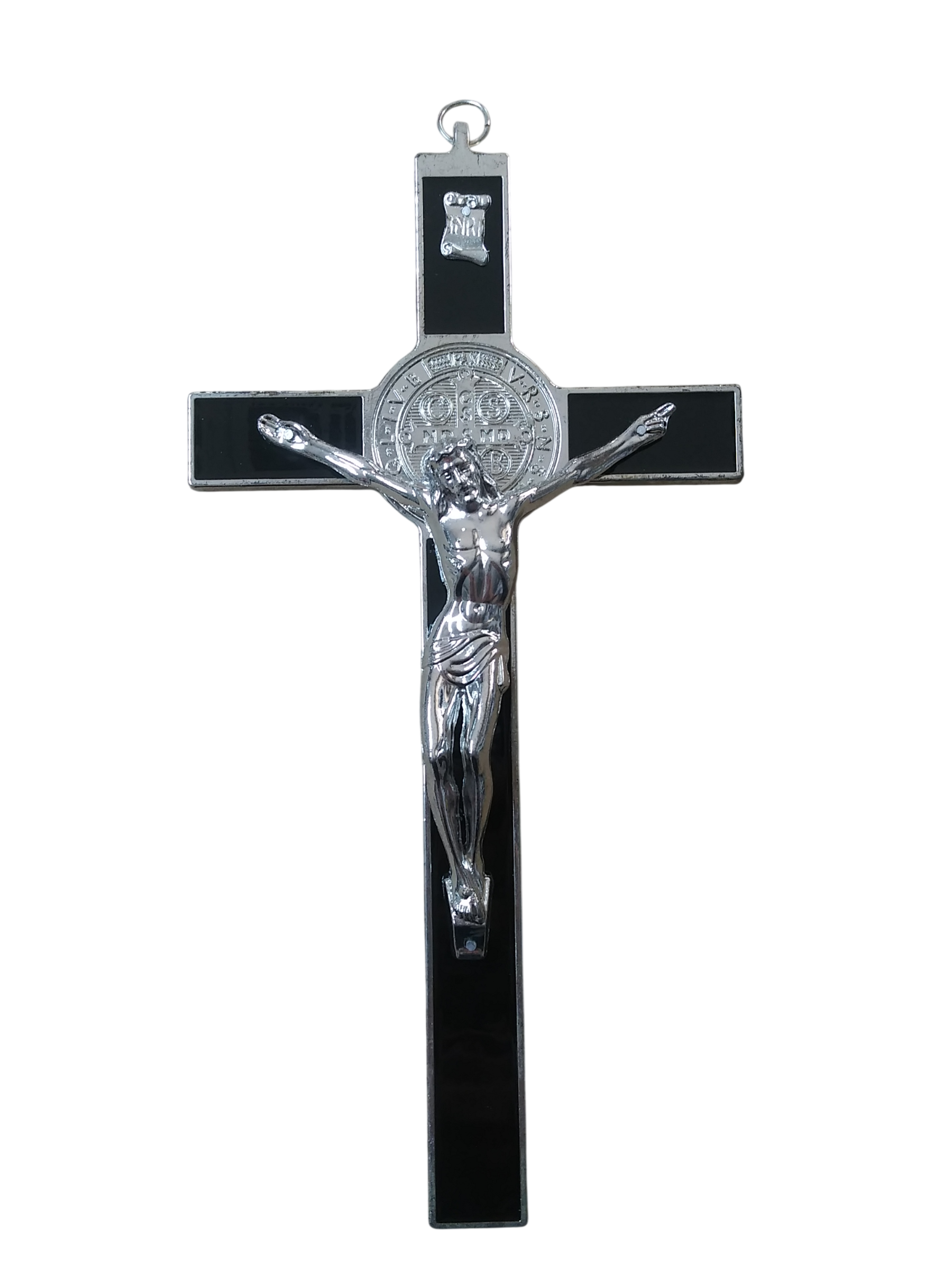 Black Metal St. Benedict Wall Cross