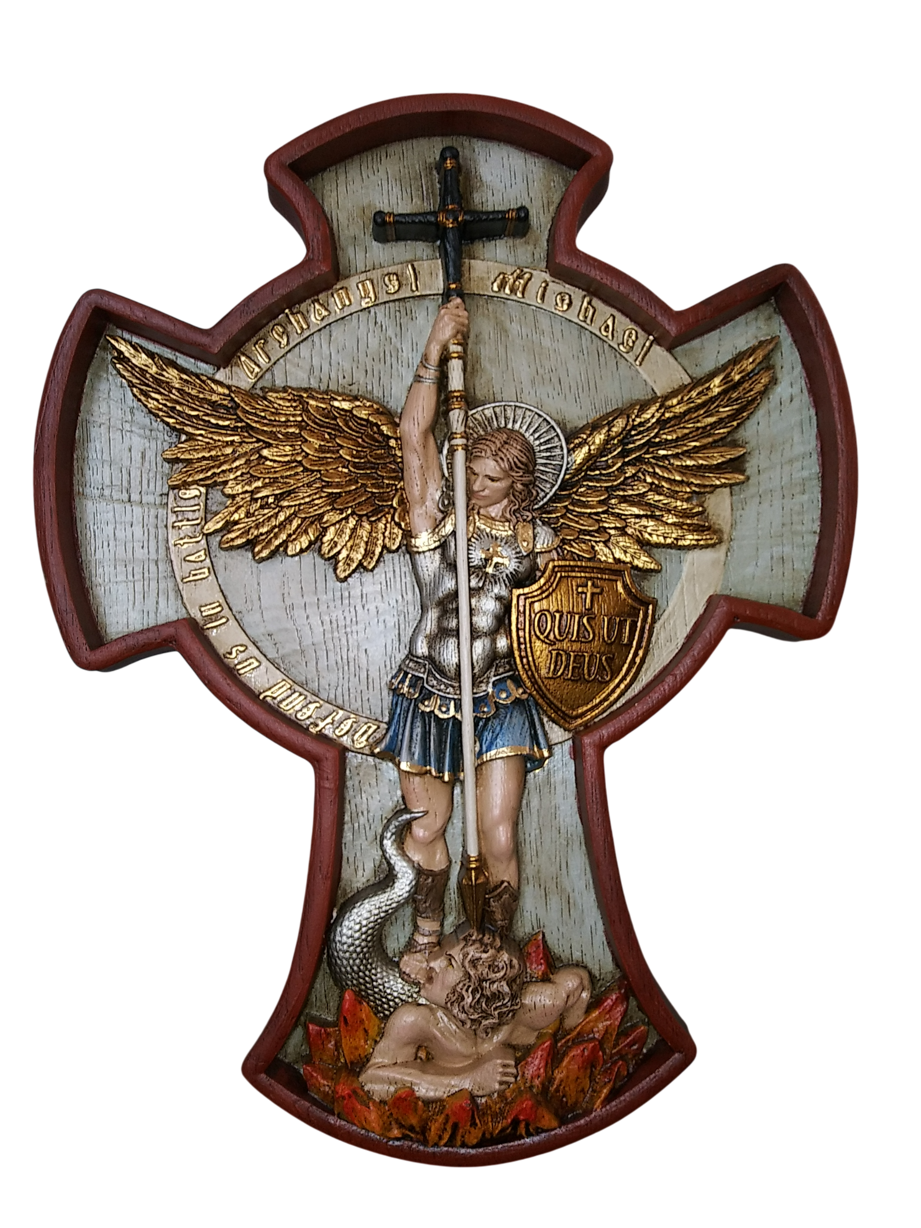Archangel Miguel Crucifix