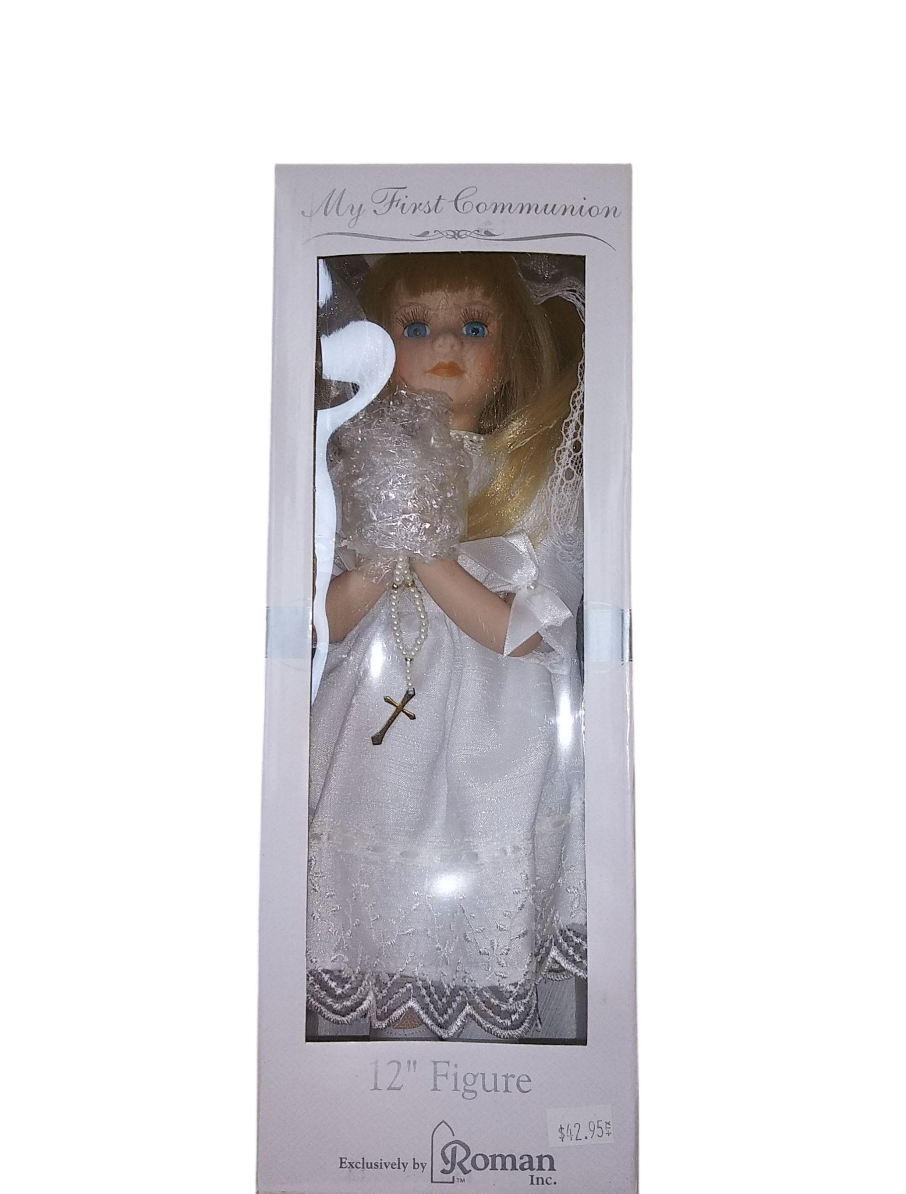 First Communion Blonde Doll