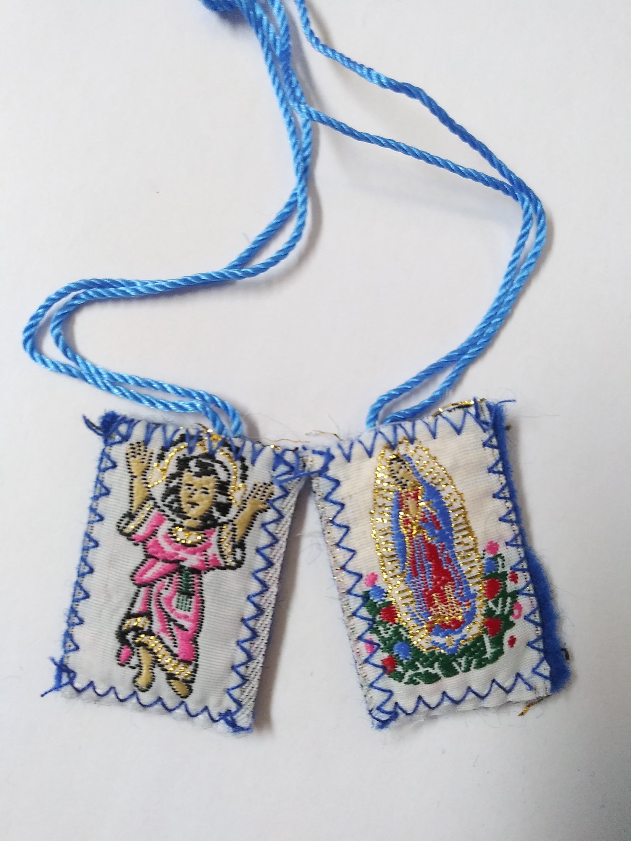 Blue Scapular - Divino Niño Virgen De Guadalupe small