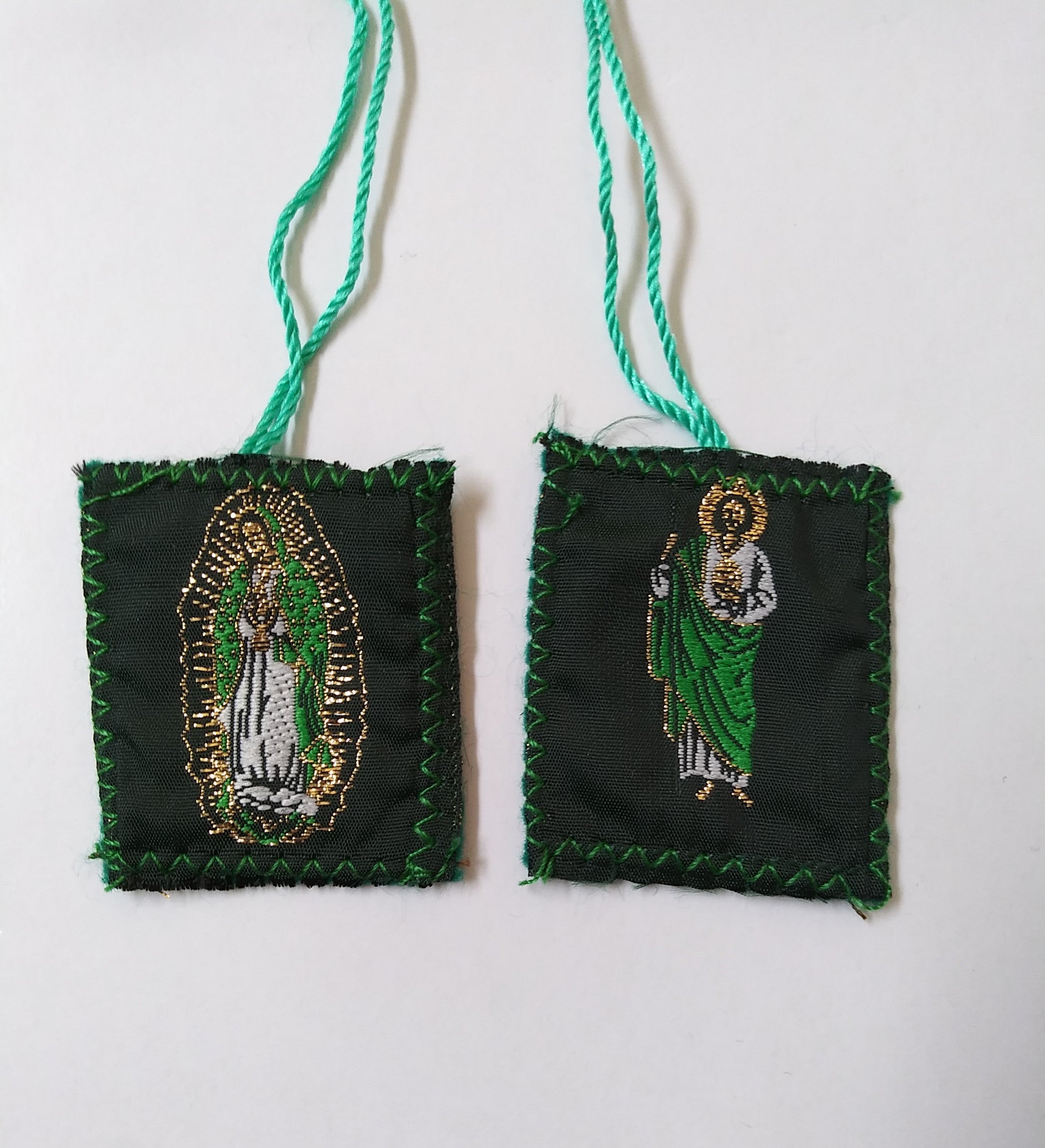 Green Scapular - Virgen De Guadalupe San Judas med