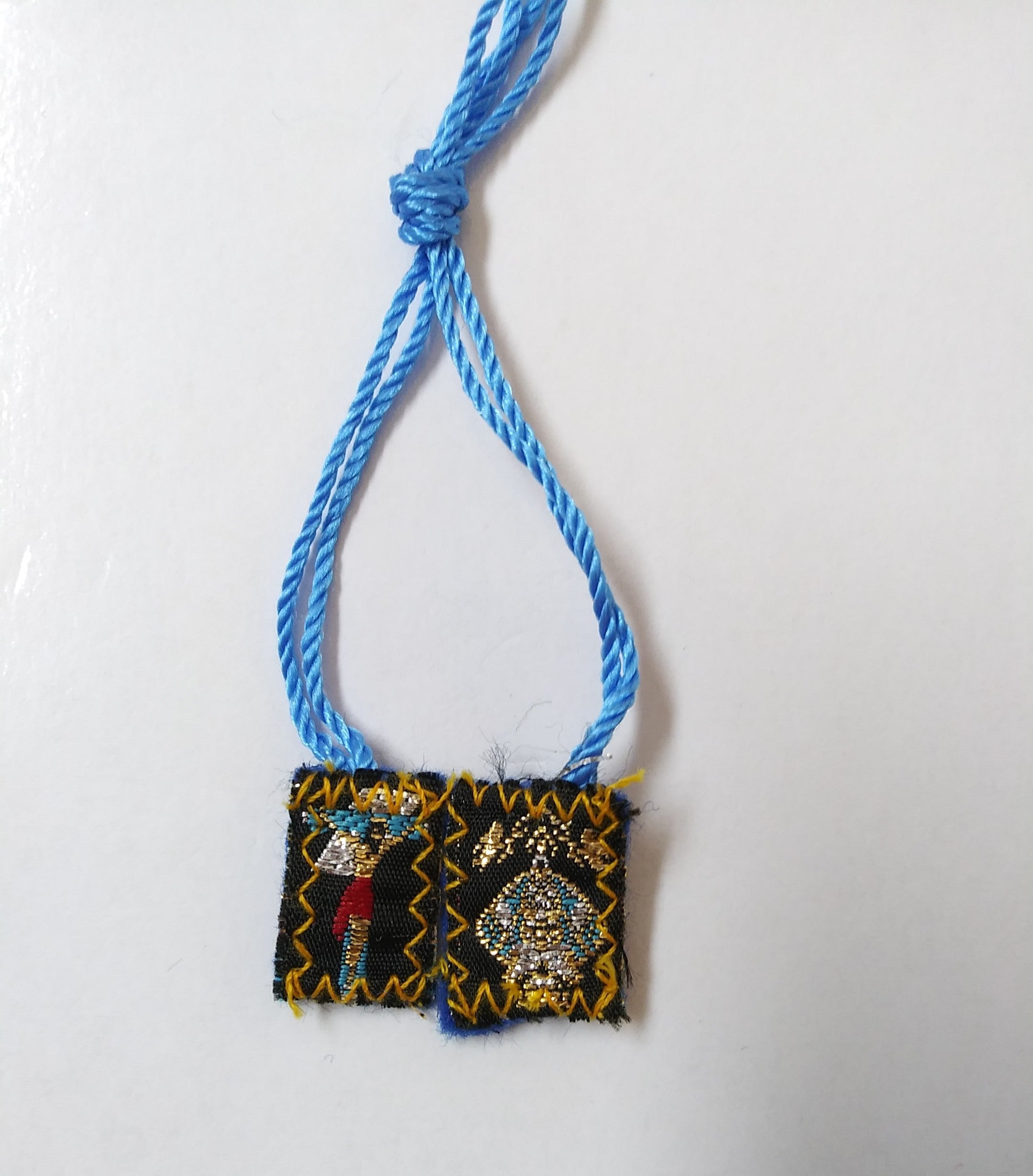 Blue Scapular - Virgen De San Juan De Los Lagos Y Cristo mini