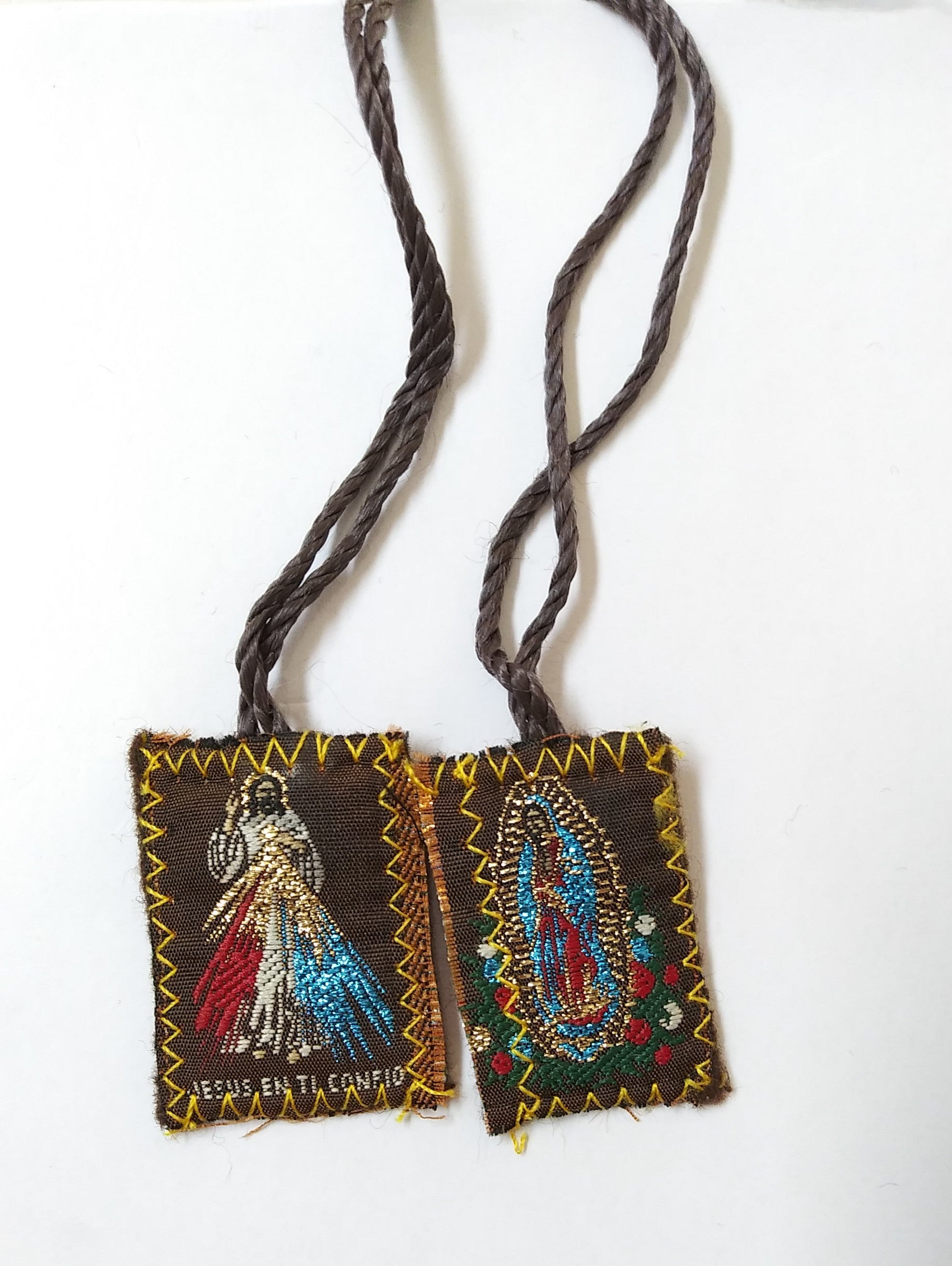 Brown Scapular - Divine Mercy Virgen De Guadalupe small