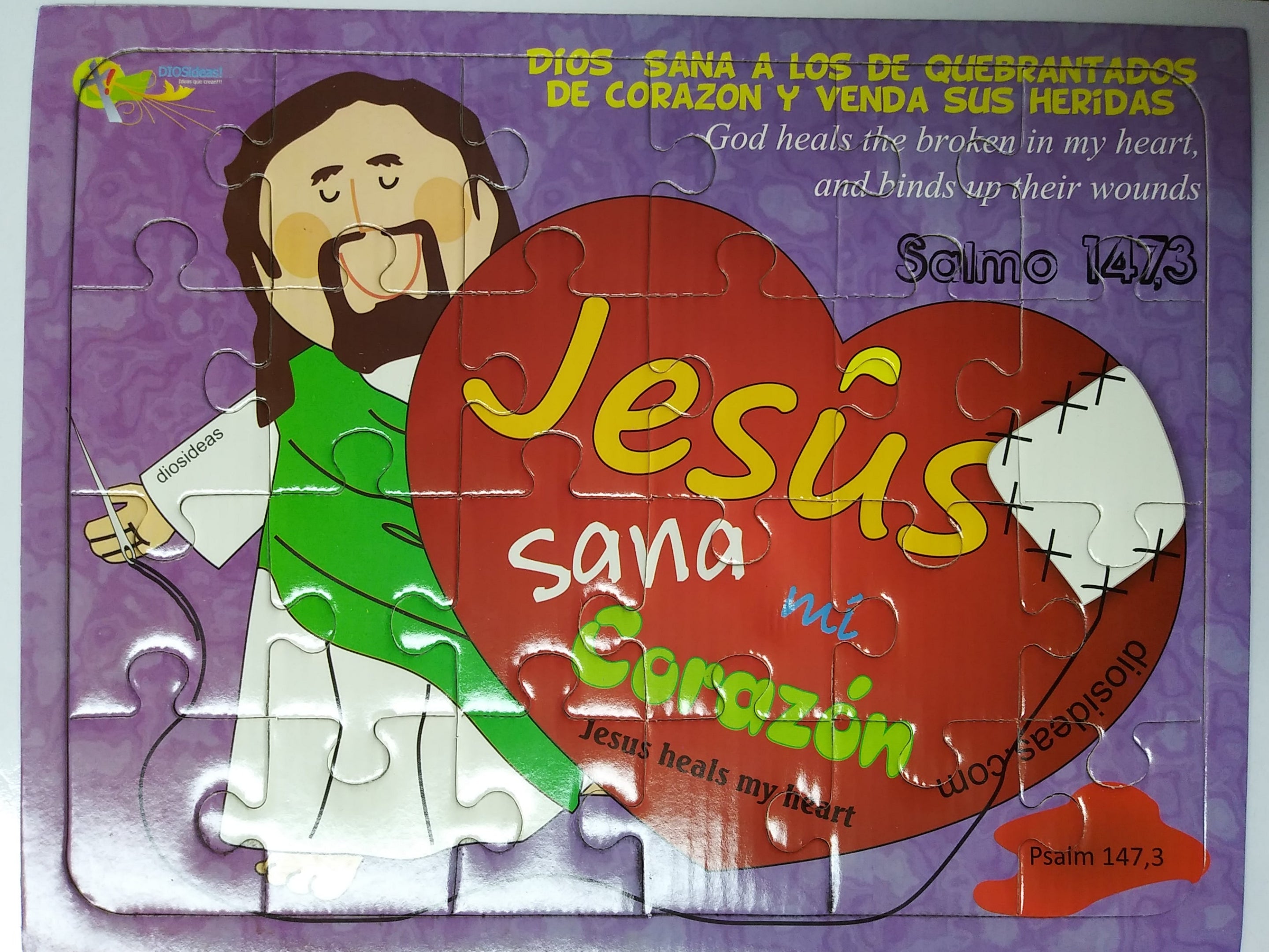 Bilingual Puzzle Psalm 147,3