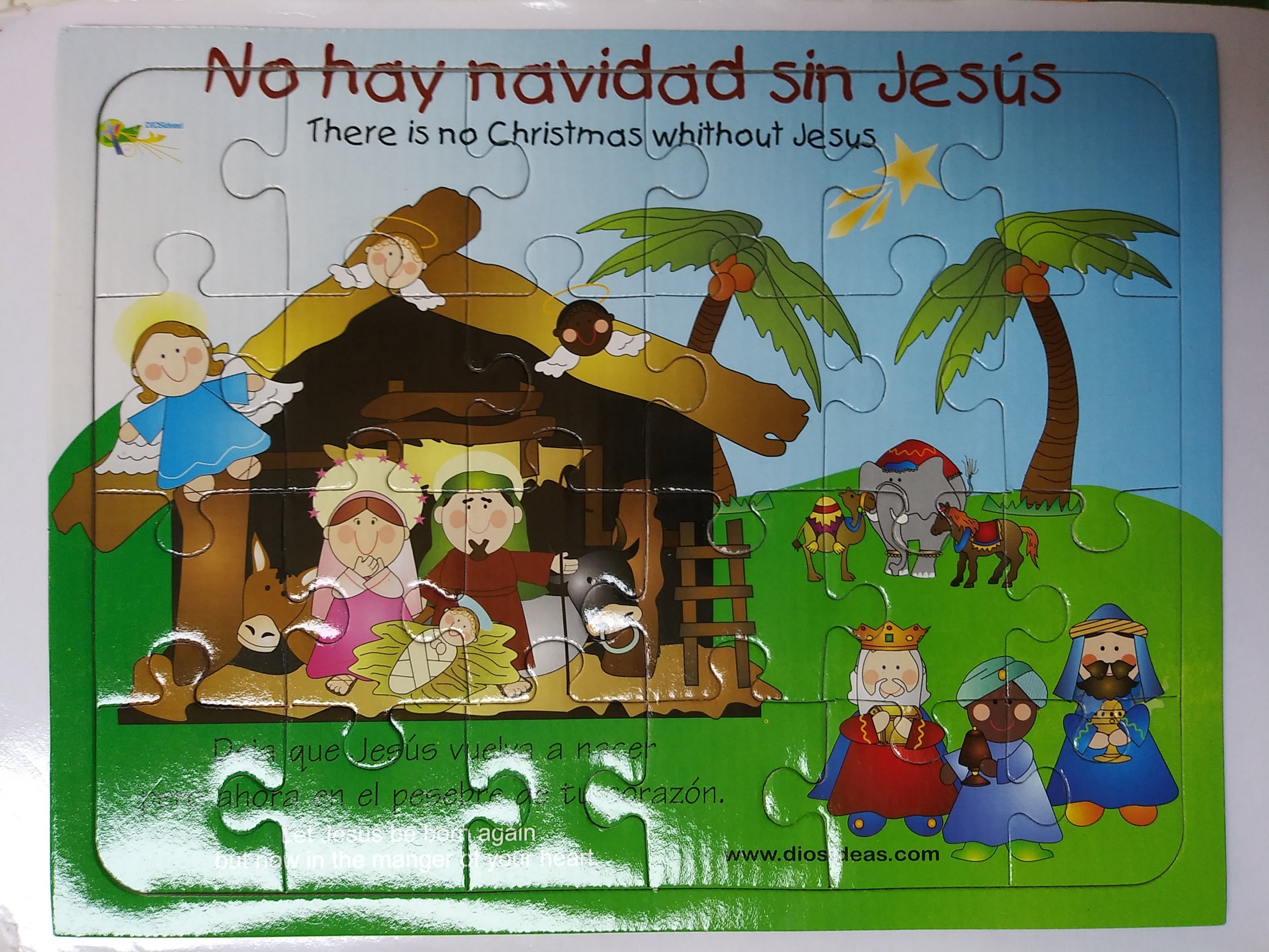 Bilingual Puzzle "There is no Christmas without Jesus"