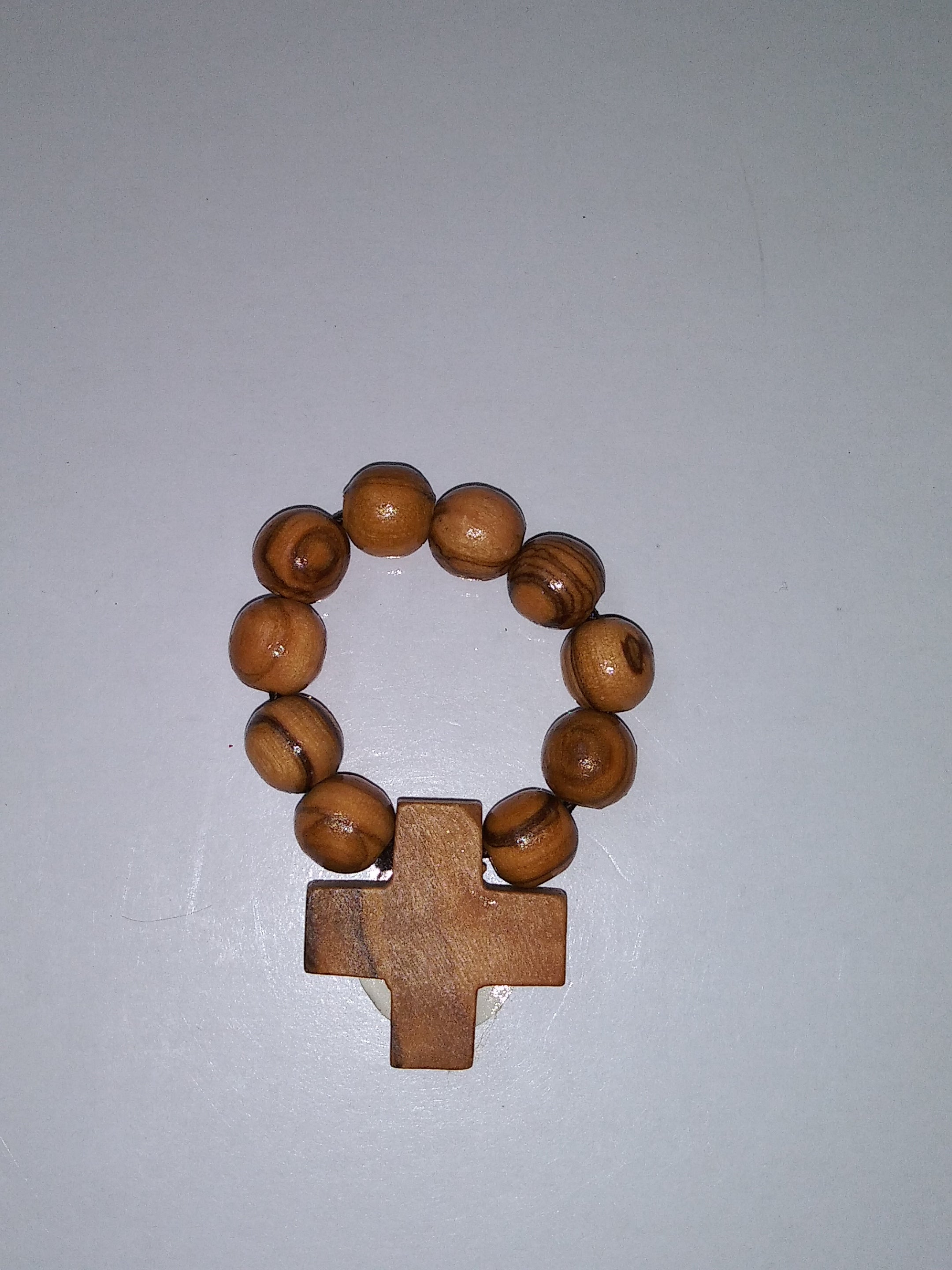 Olive Wood Rosary Ring
