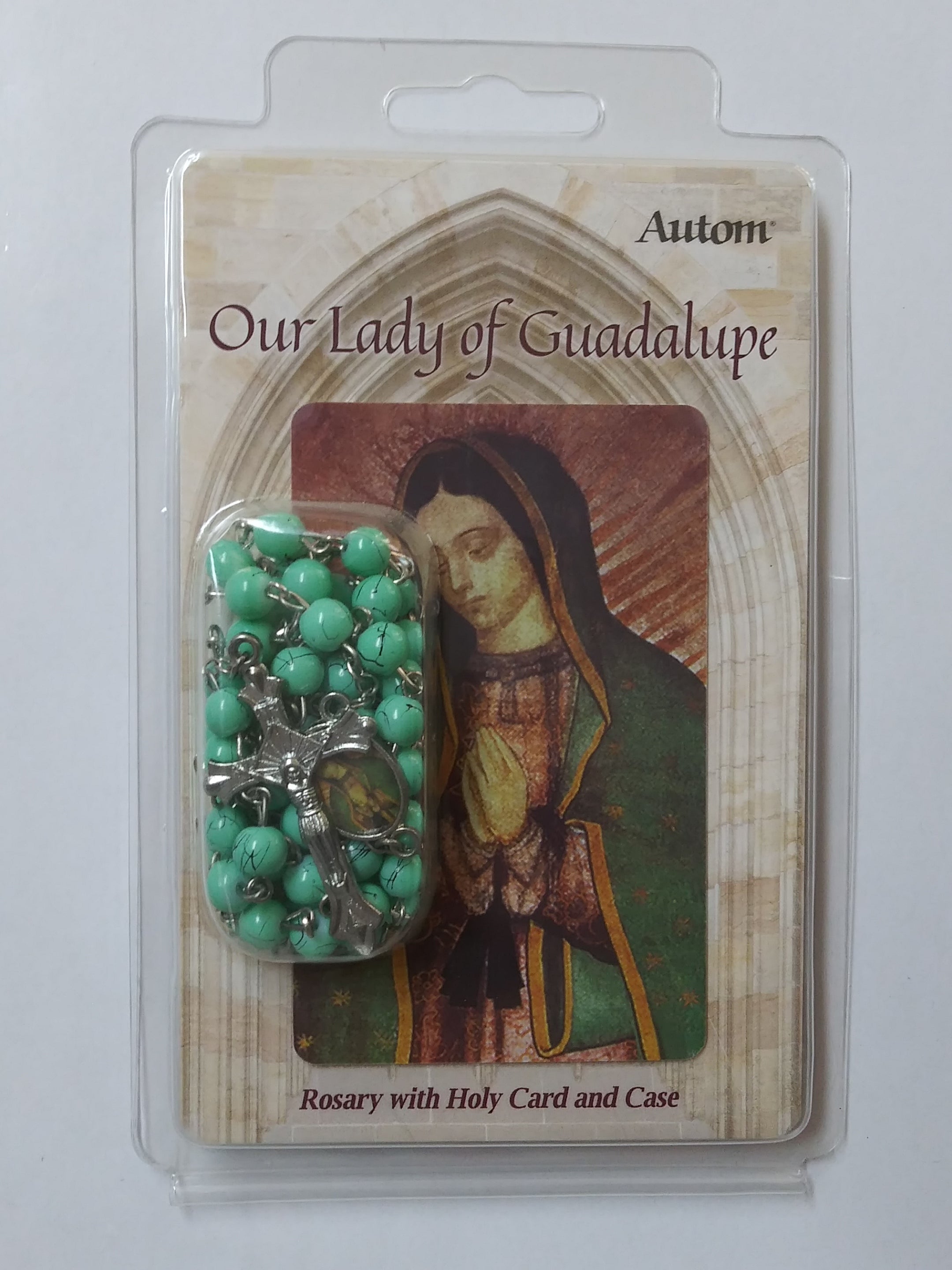 Our Lady Of Guadalupe Rosary With Holy Card And Case