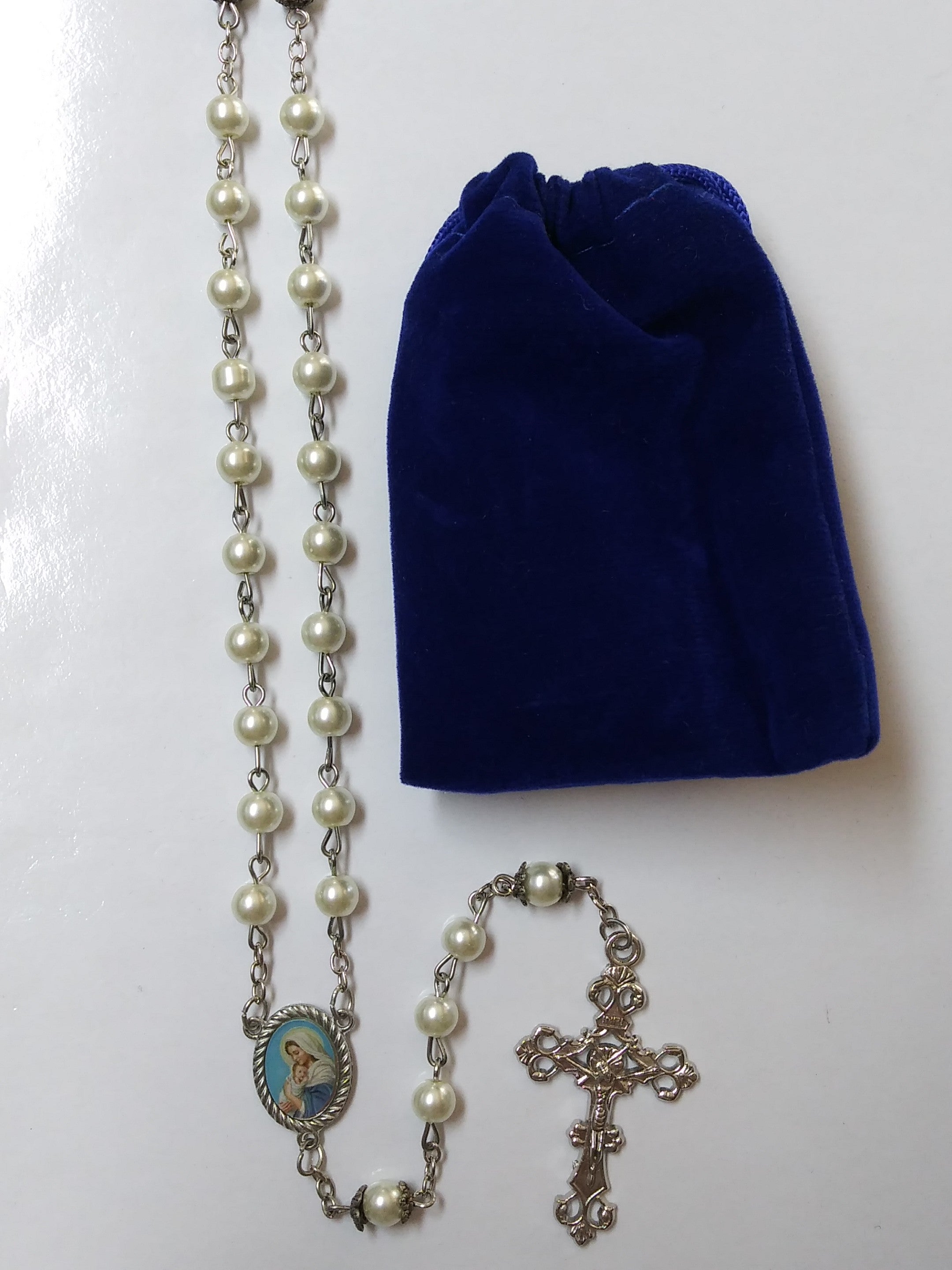 Mary My Spiritual Mother Pearl Rosary