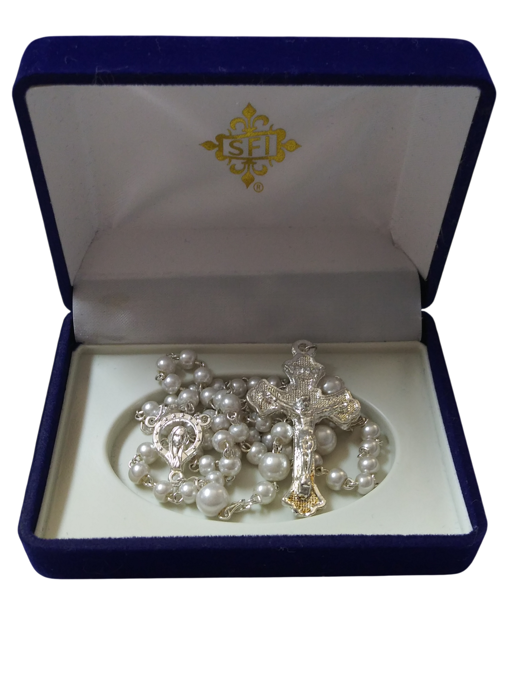 Pearl and Silver Rosary