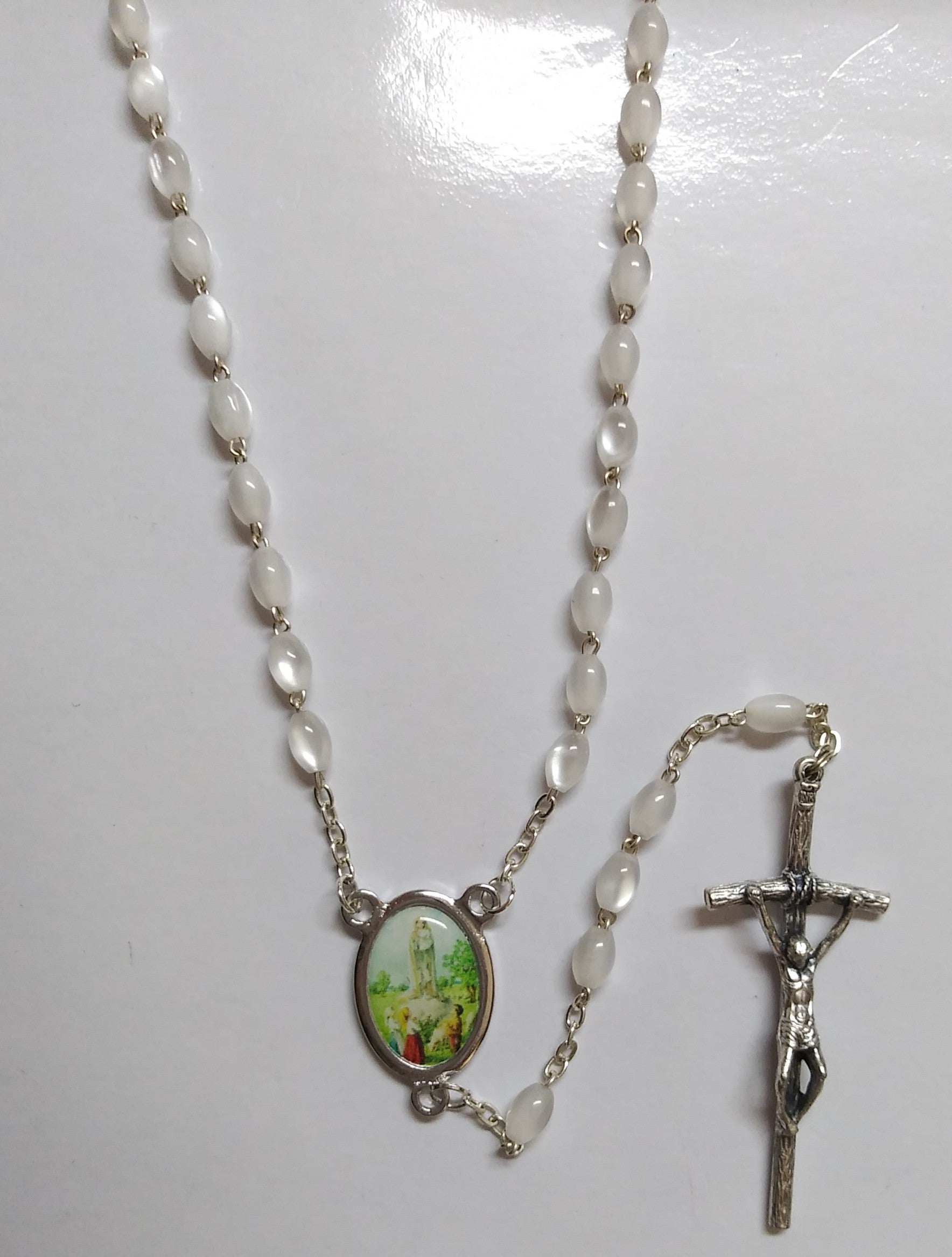 Our Lady Of Fatima Oval Beads