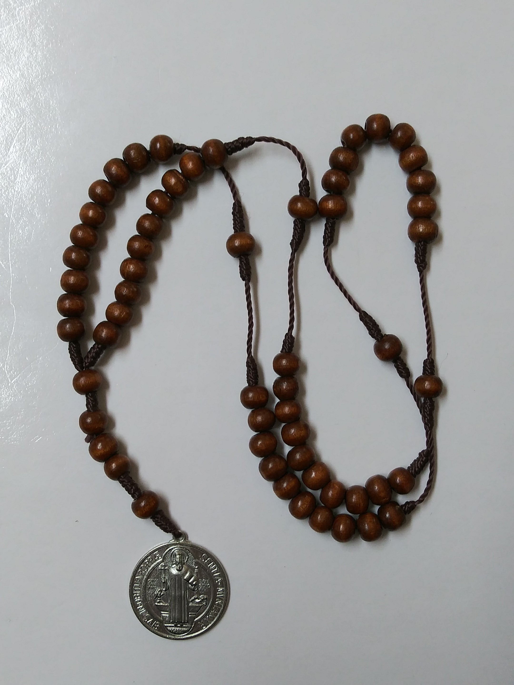 St.Benedict Brown Rosary/Door Hanger