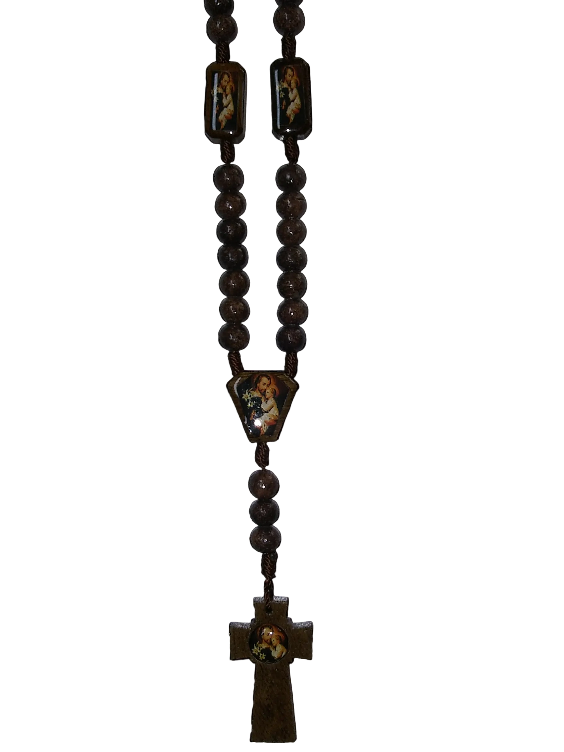 Rosario De Madera Coronilla De Los 7 Dolores y Gozos