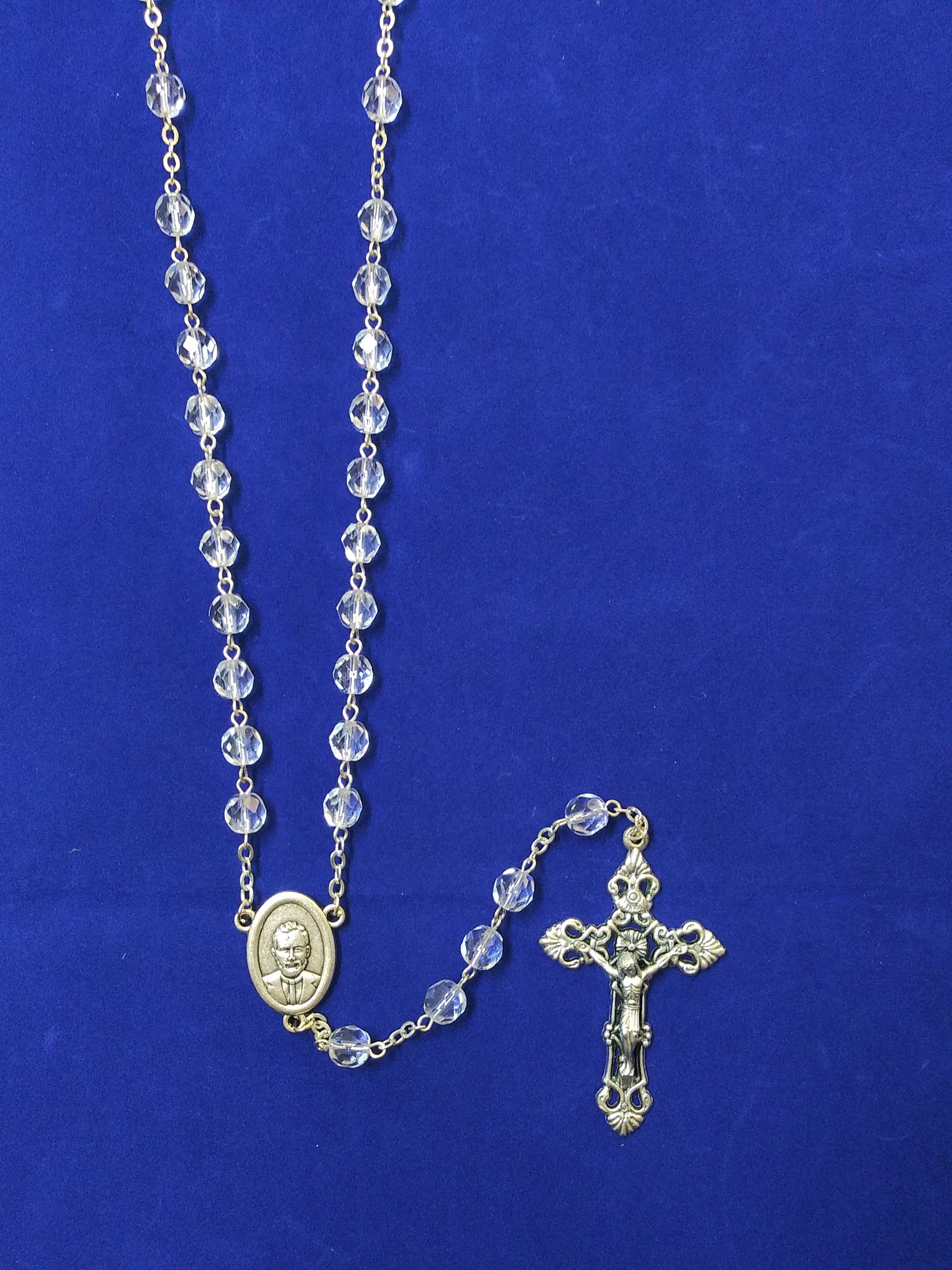 Blessed Stanley Rother Crystal Rosary