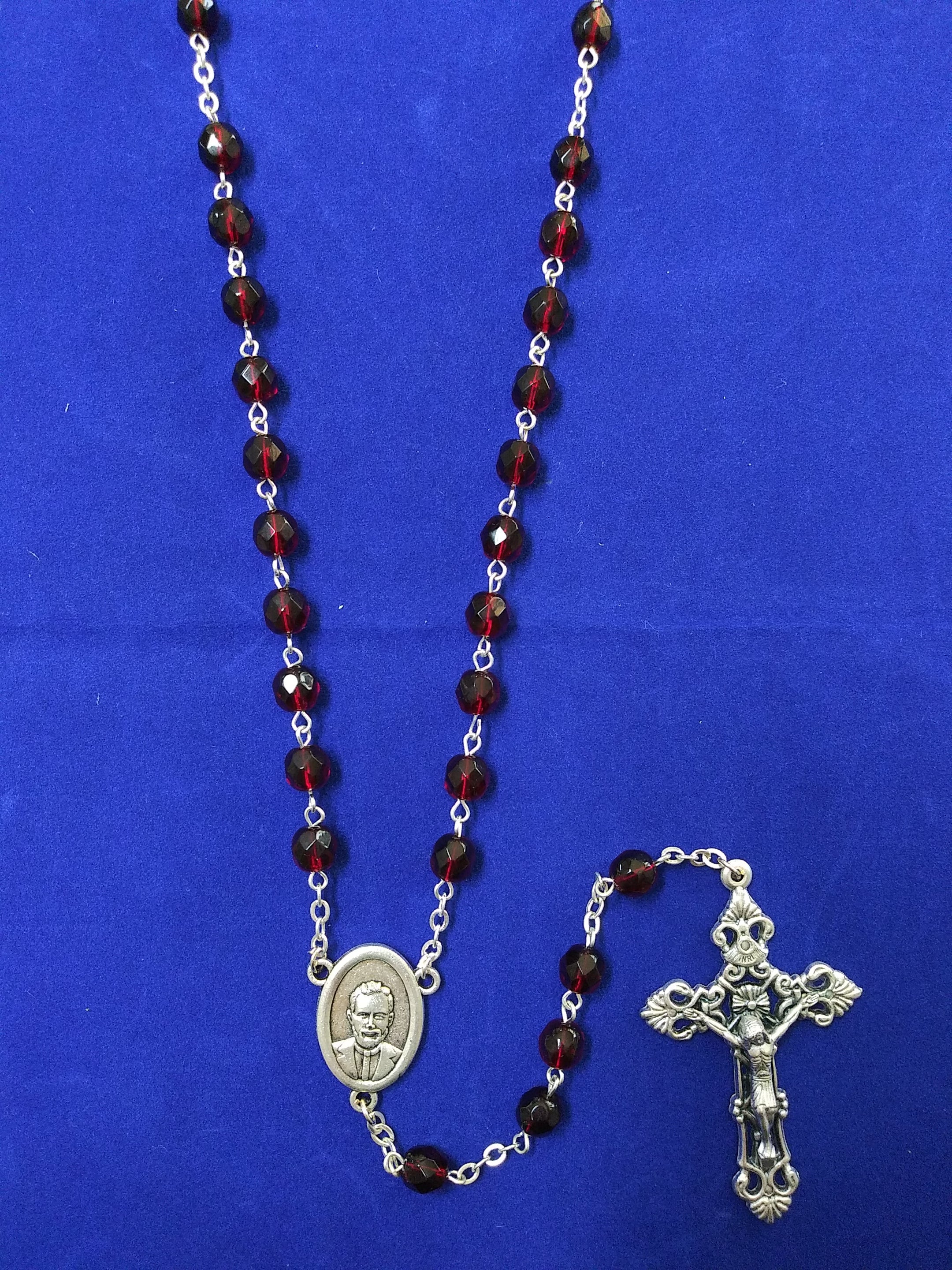 Blessed Stanley Rother Crystal Rosary