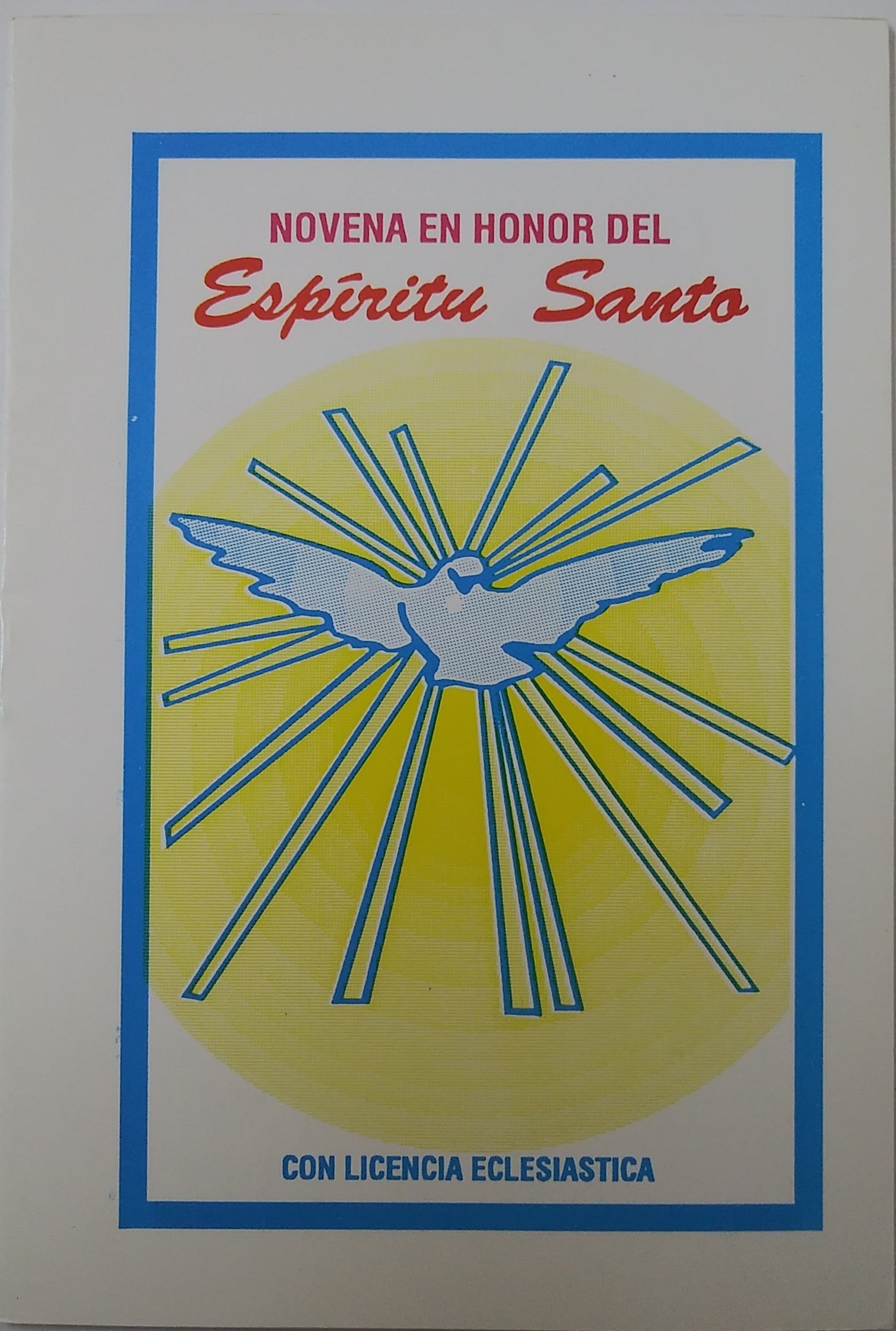 Novena En Honor Del Espiritu Santo