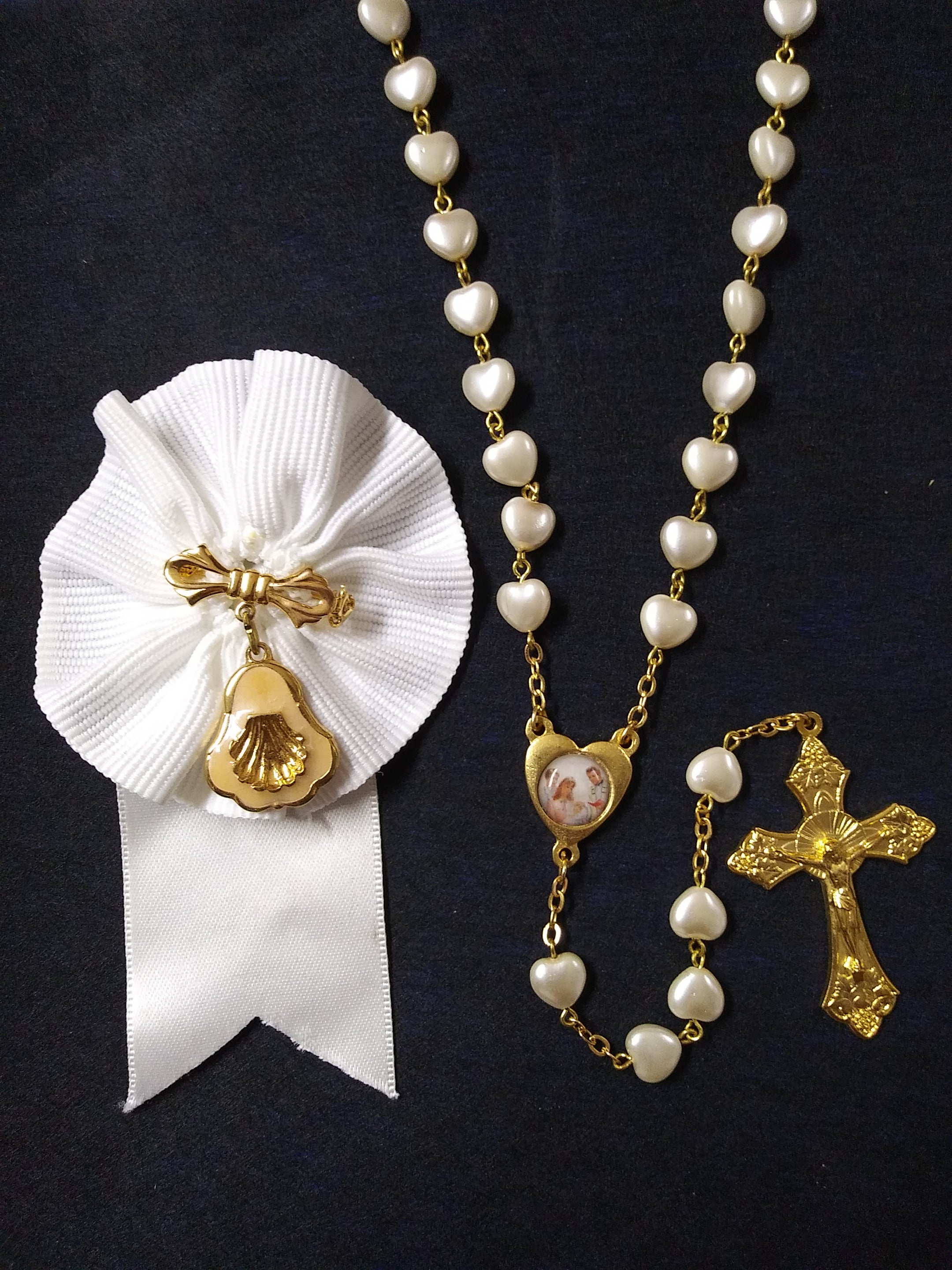 Baptism Set Rosary & Pin