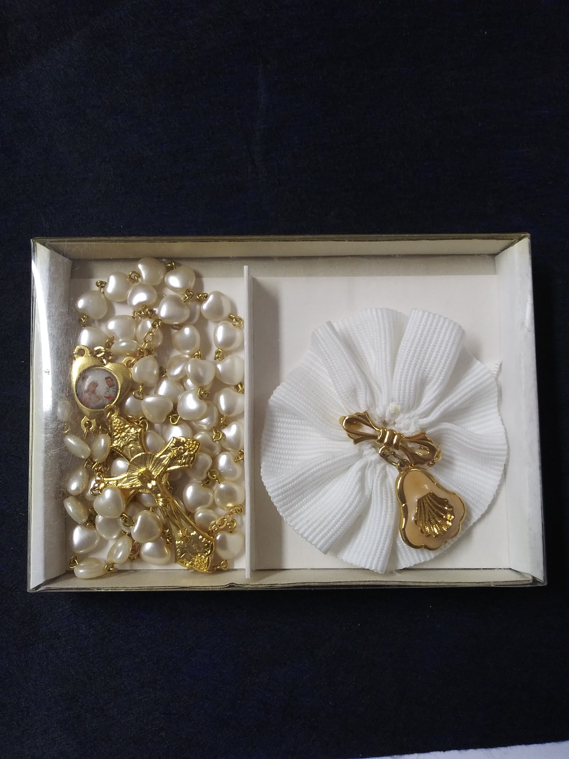 Baptism Set Rosary & Pin