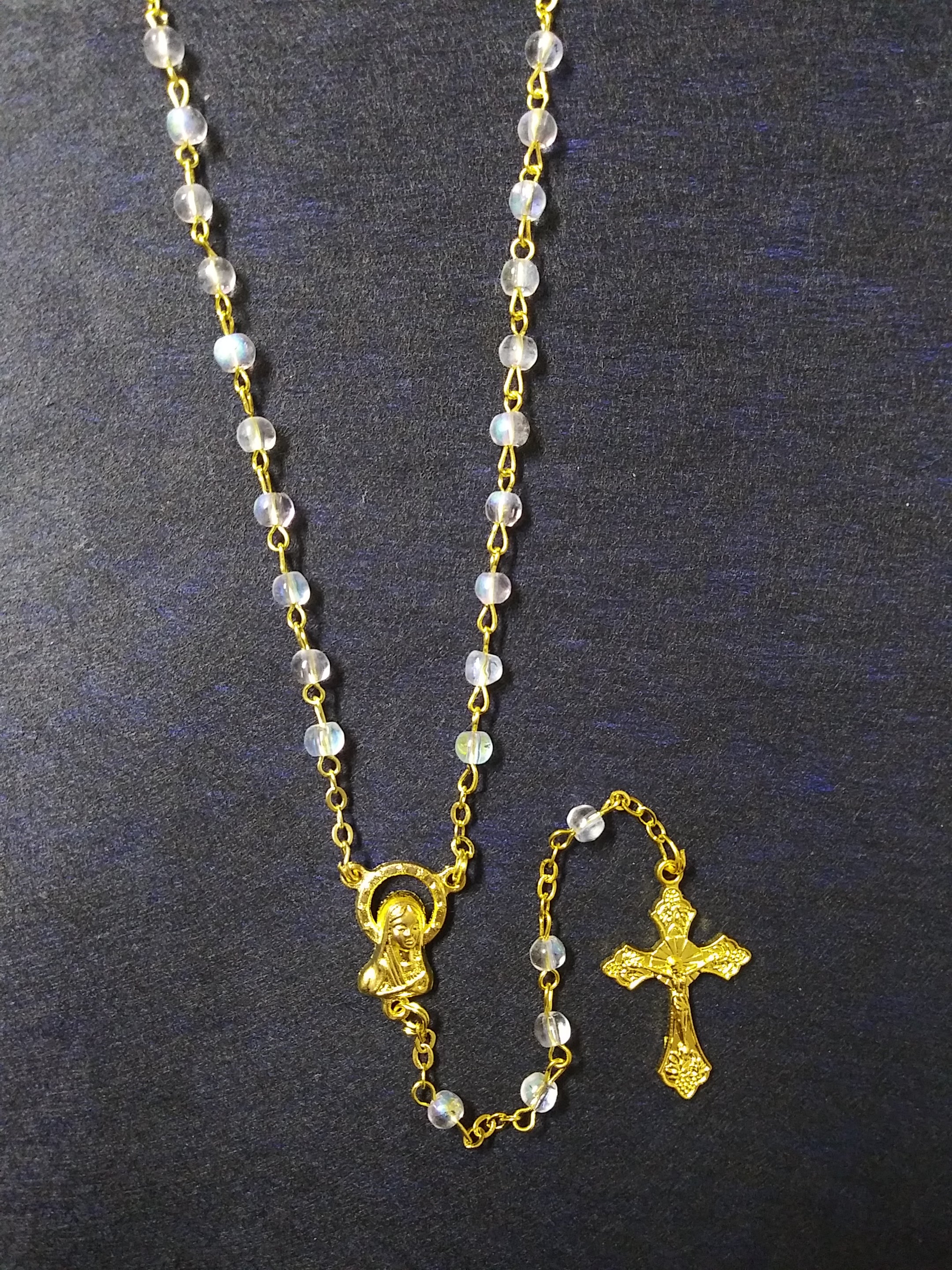 Gold & Iridescent Rosary