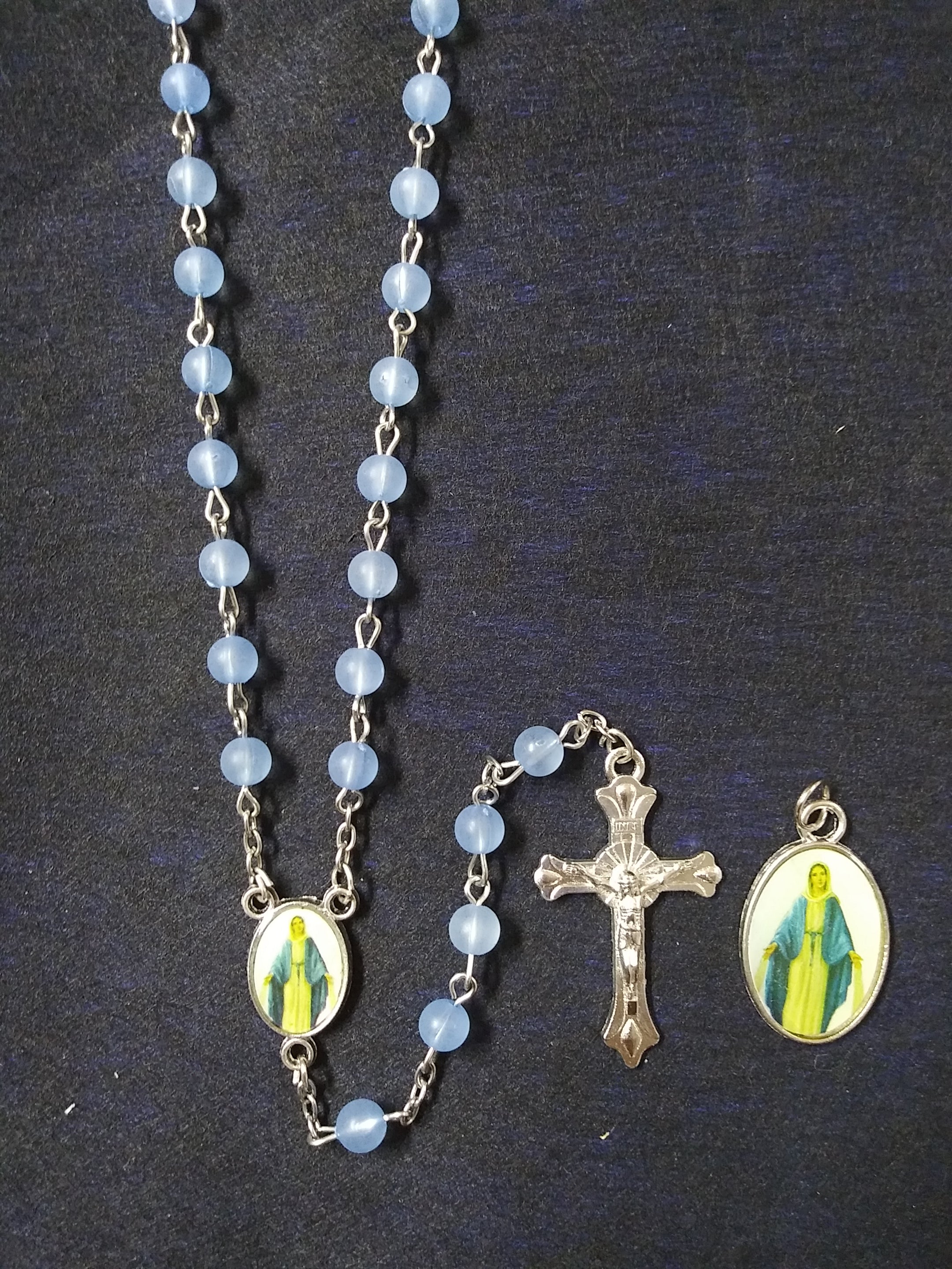 Rosary & Medal Set Miraculous Mary