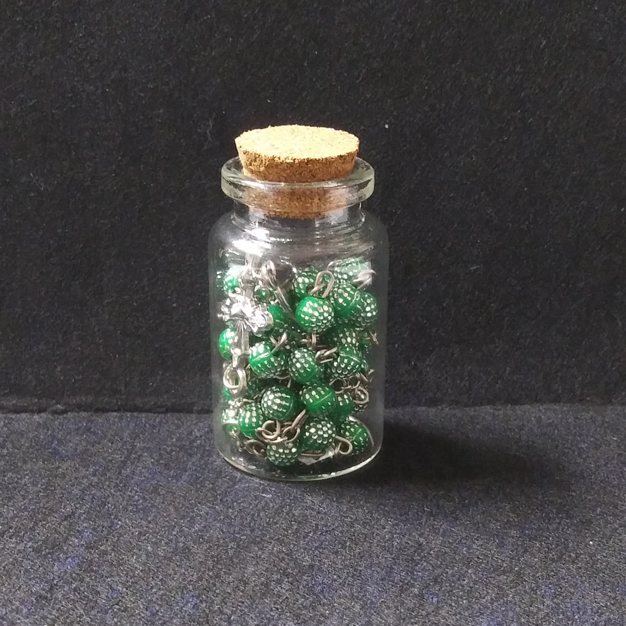 Rosary In A Bottle St. Jude Cork Lid