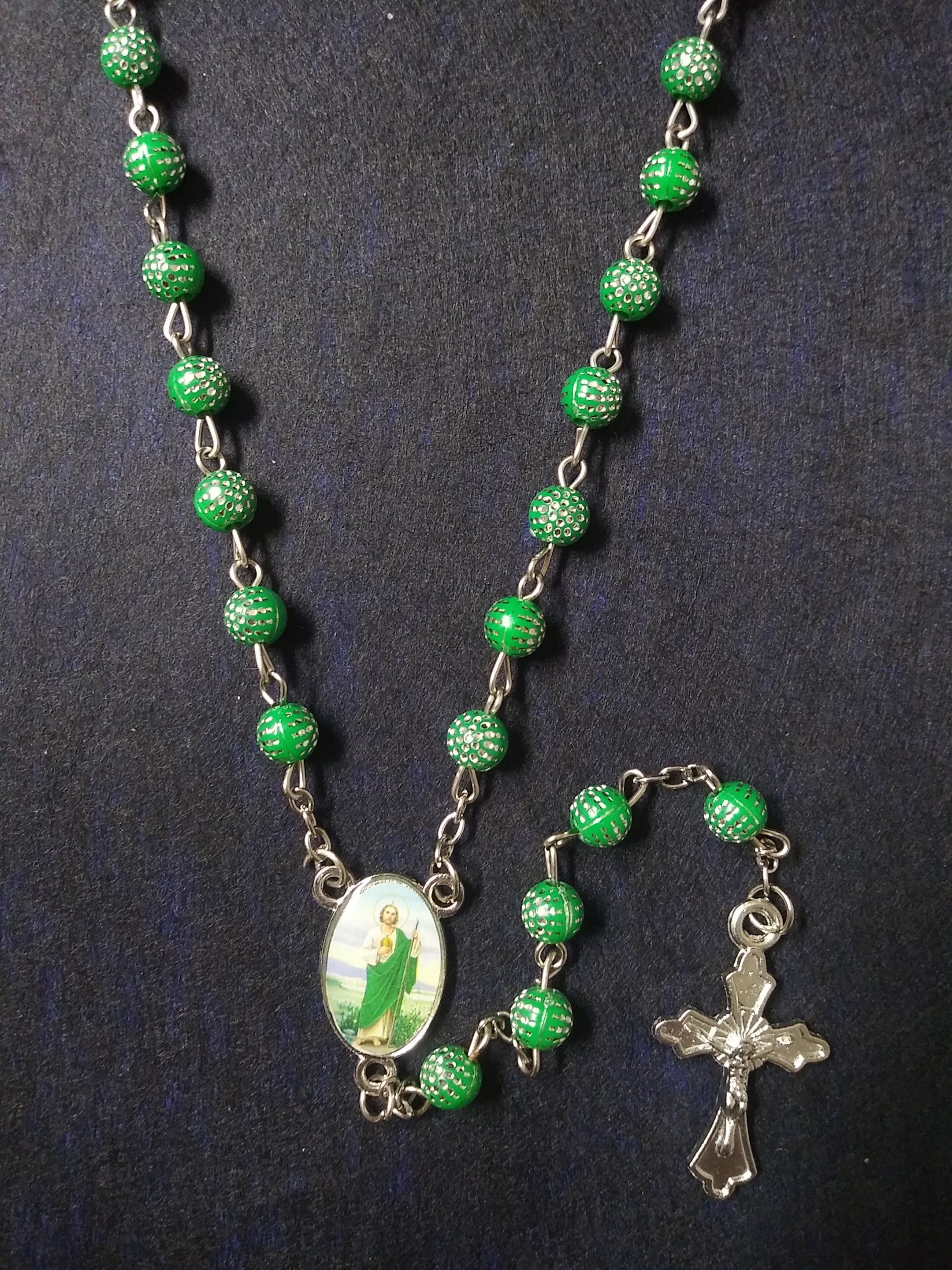 Rosary In A Bottle St. Jude Cork Lid