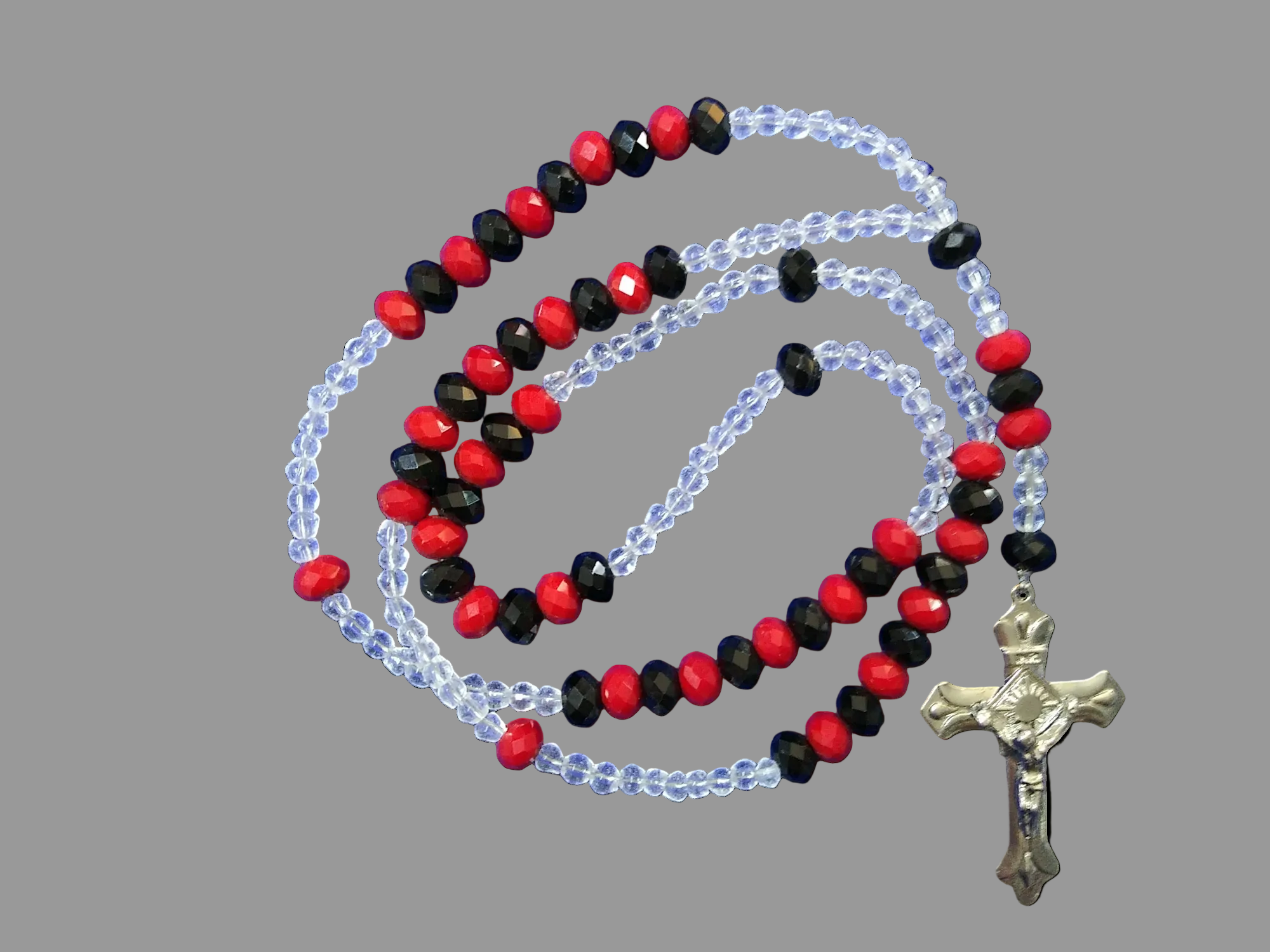 Black & Red Crystal Rosary